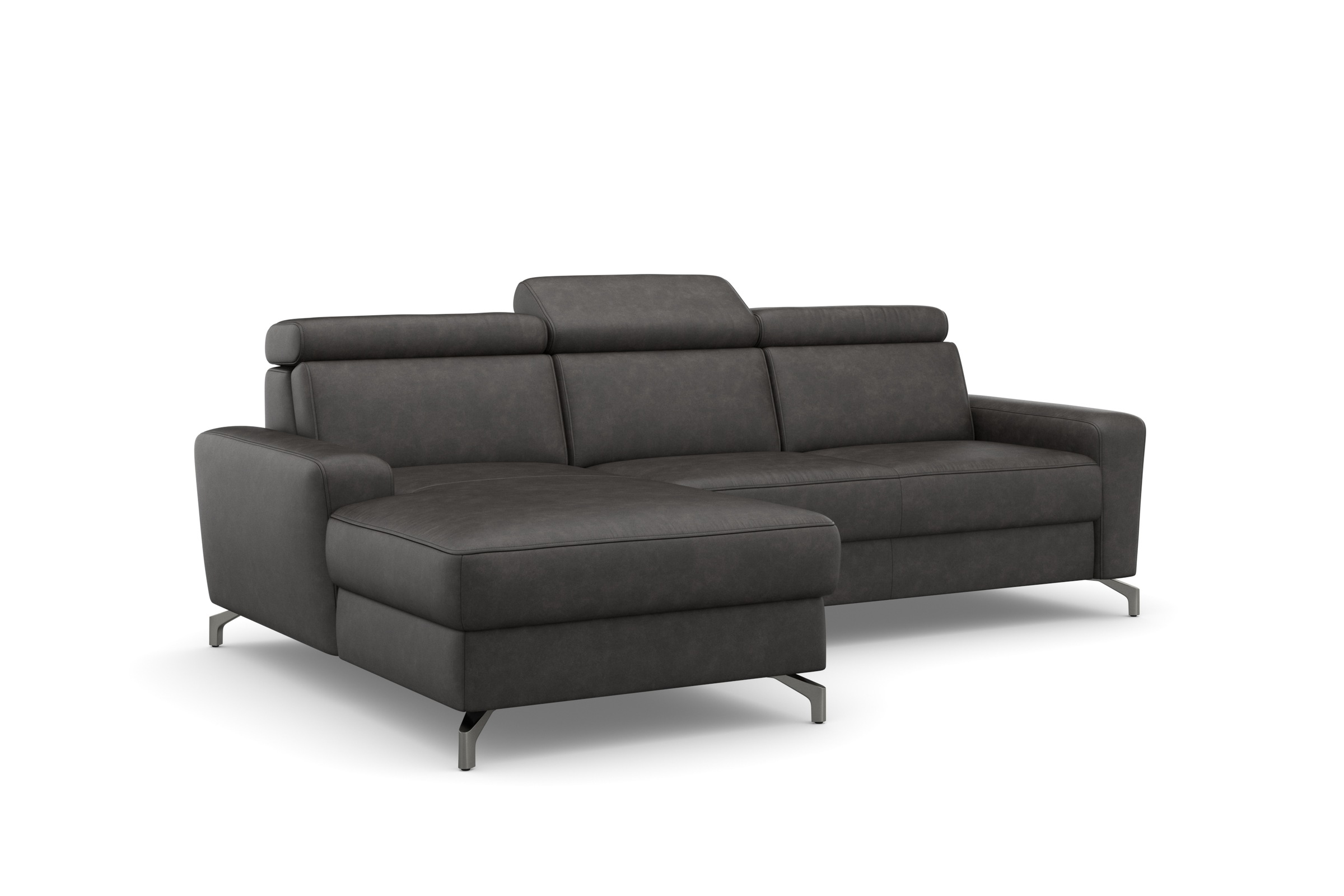 sit&more Ecksofa »Scarlett L-Form«, inklusive Kopfteilverstellung, wahlweise mit Bettfunktion, Bettkasten