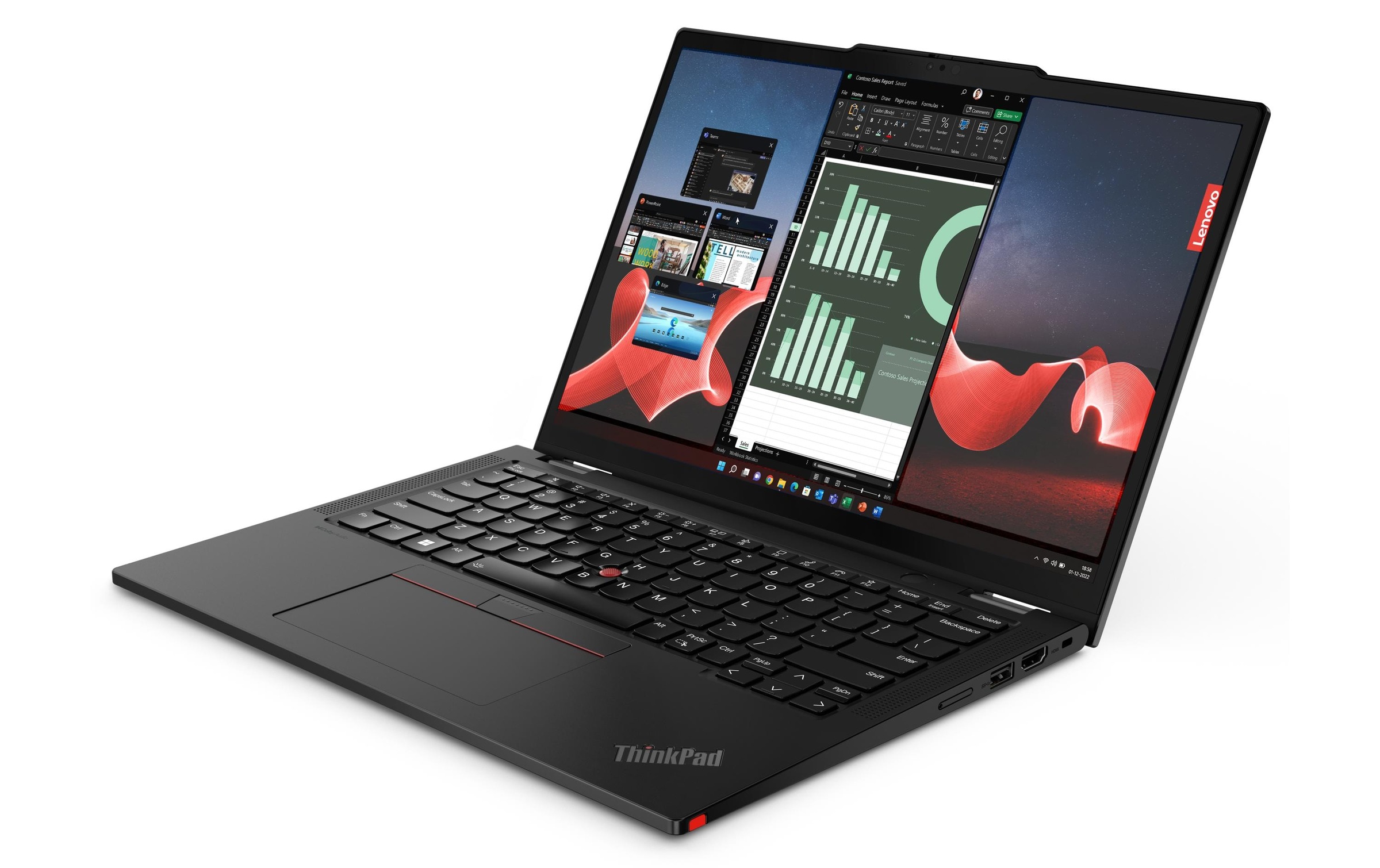Lenovo Convertible Notebook »ThinkPad X13 Yoga G«, 33,64 cm, / 13,3 Zoll, Intel, Core i7, Iris Xe Graphics, 512 GB SSD