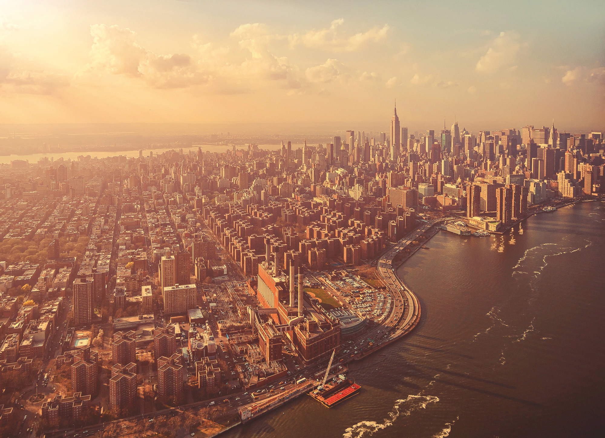 Image of Komar Fototapete "Manhattan - Grösse 254 x 184 cm" bedruckt glatt Wohnzimmer, Schlafzimmer