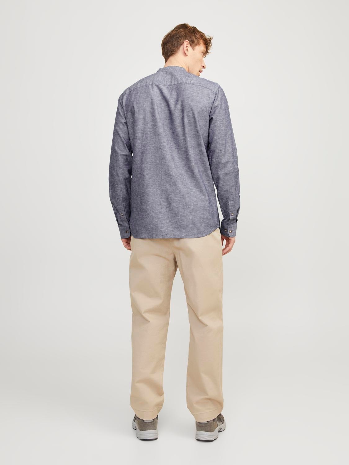 Jack & Jones Langarmhemd »JJESUMMER TUNIC LINEN BLEND SHIRT LS SN«