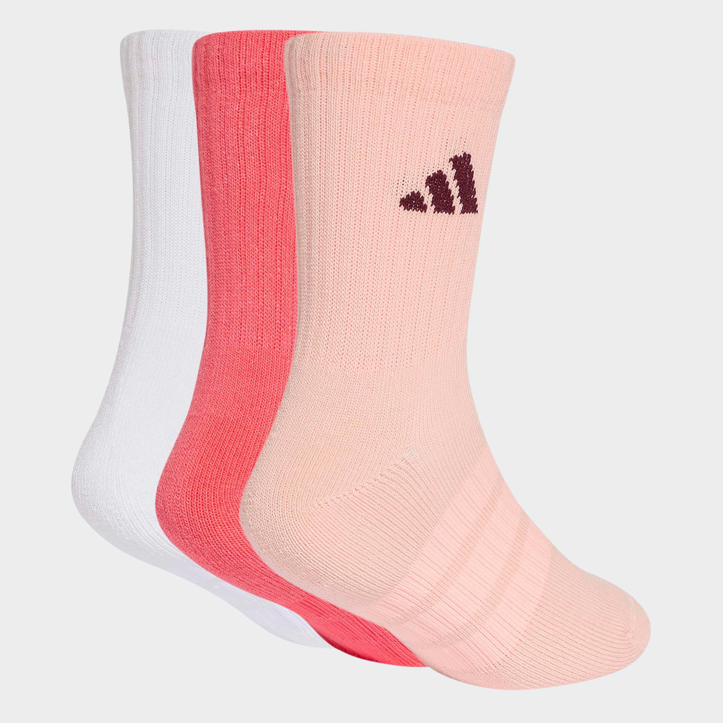 adidas Performance Funktionssocken »DÄMPFENDE SPORTSWEAR CREW 3 PAAR« 3 Paar tlg. für Kinder, im praktischen 3er-Pack