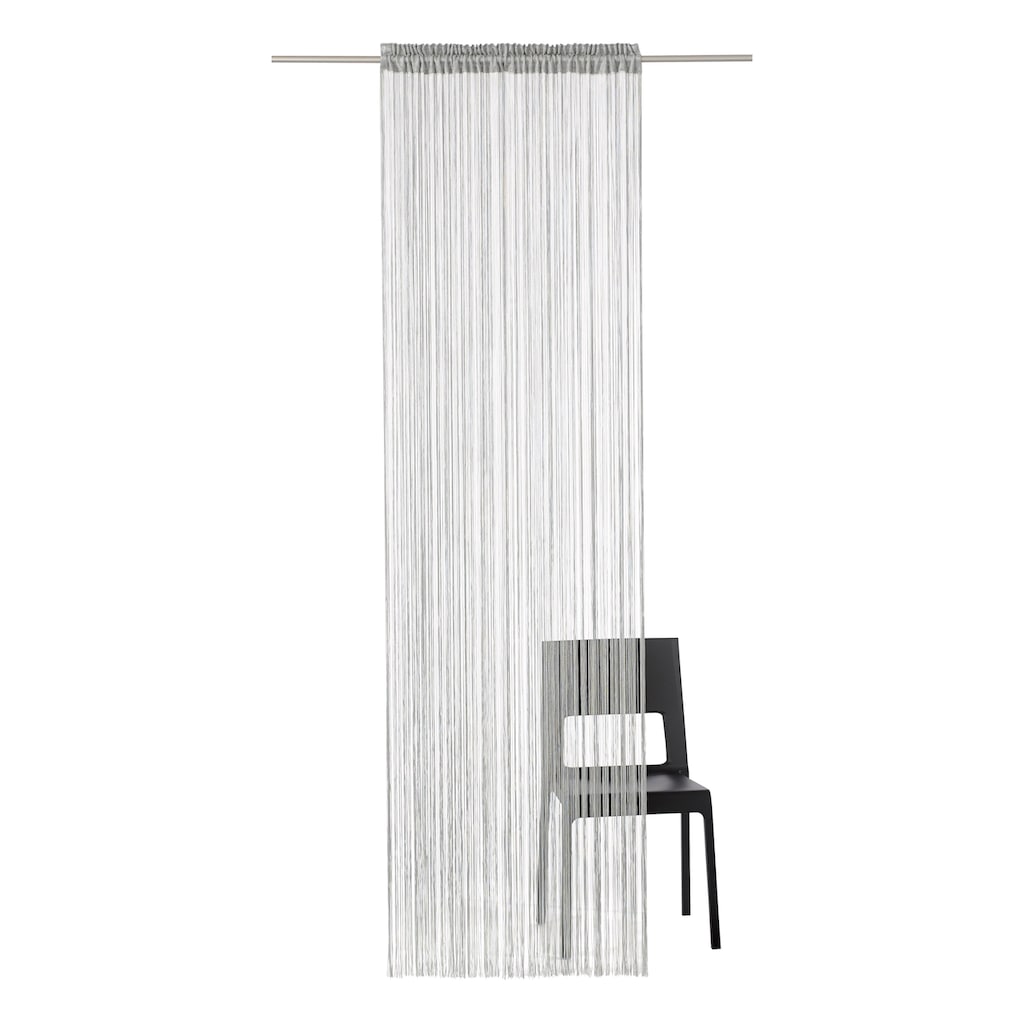 my home Fadenvorhang »Fao-Uni«, (1 St.), Kräuselband, multifunktional, transparent, Polyester, pflegeleicht