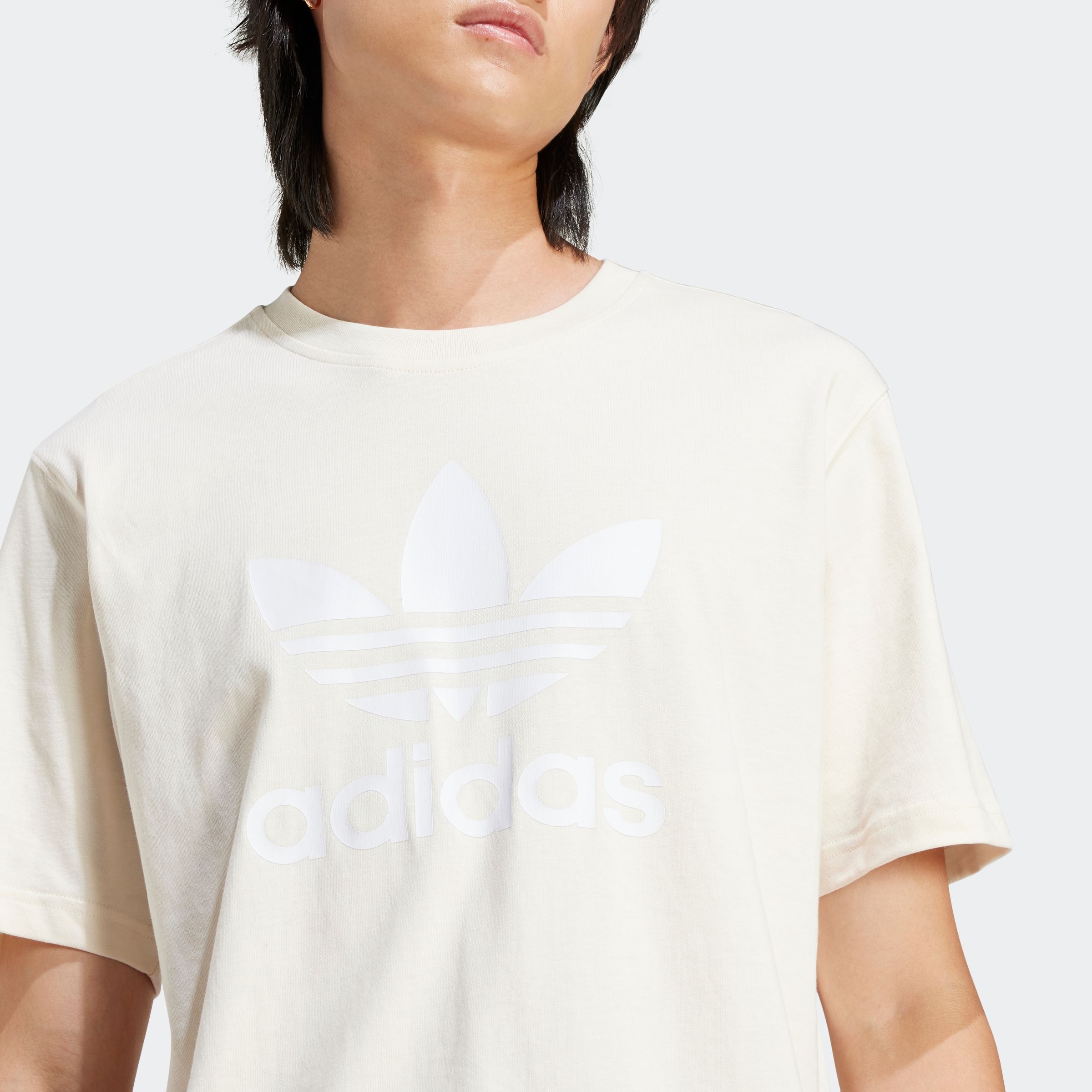 adidas Originals T-Shirt »TREFOIL T-SHIRT«, Basic Shirt mit grossem Trefoil Logoprint