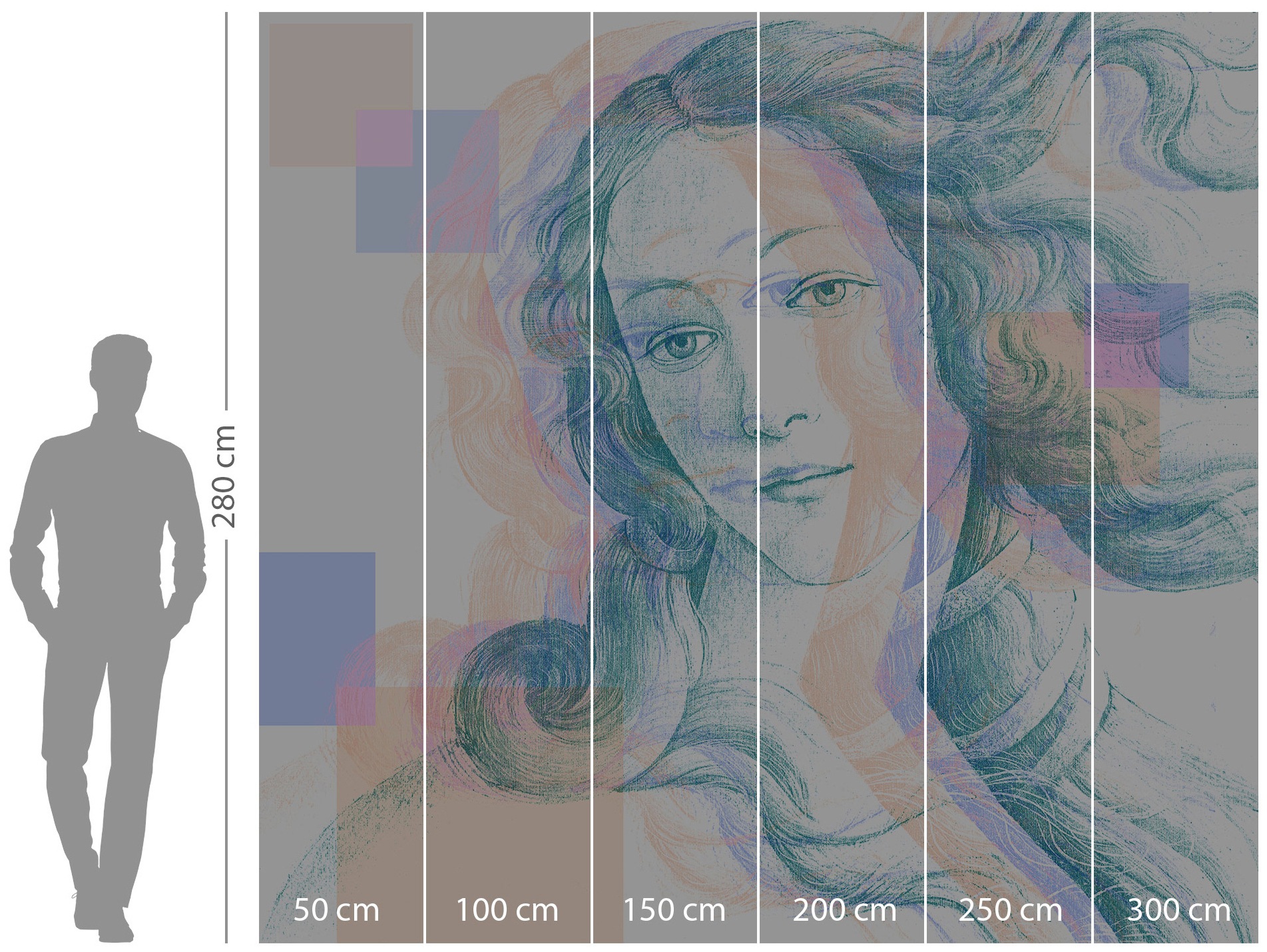 Komar Vliestapete »Digitaldruck Vlies - Venus - Grösse 300 x 280 cm«, bedruckt, Kinderzimmer