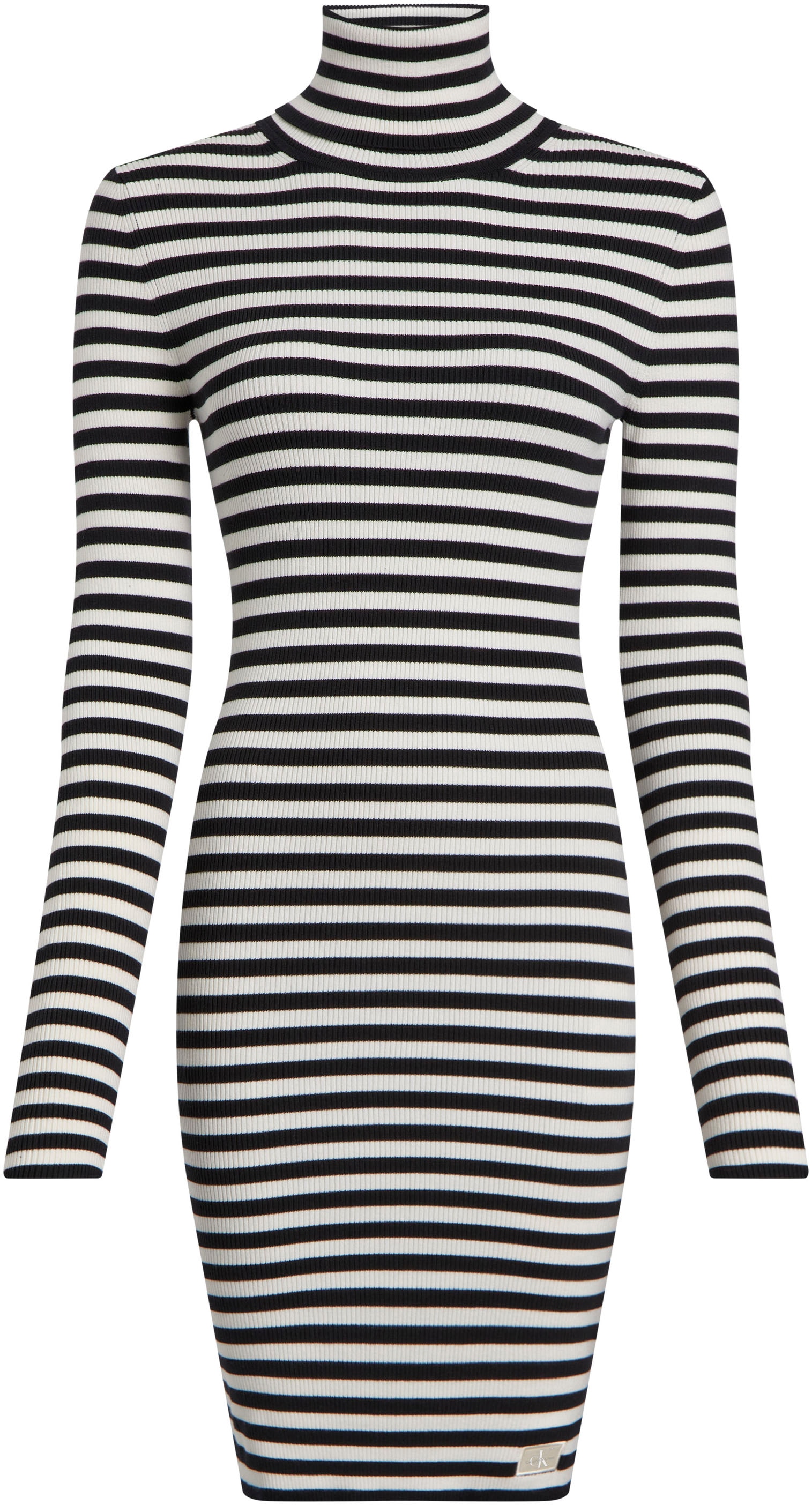 Calvin Klein Jeans Sweatkleid »WOVEN LABEL TIGHT SWEATER DRESS«, mit Logopatch