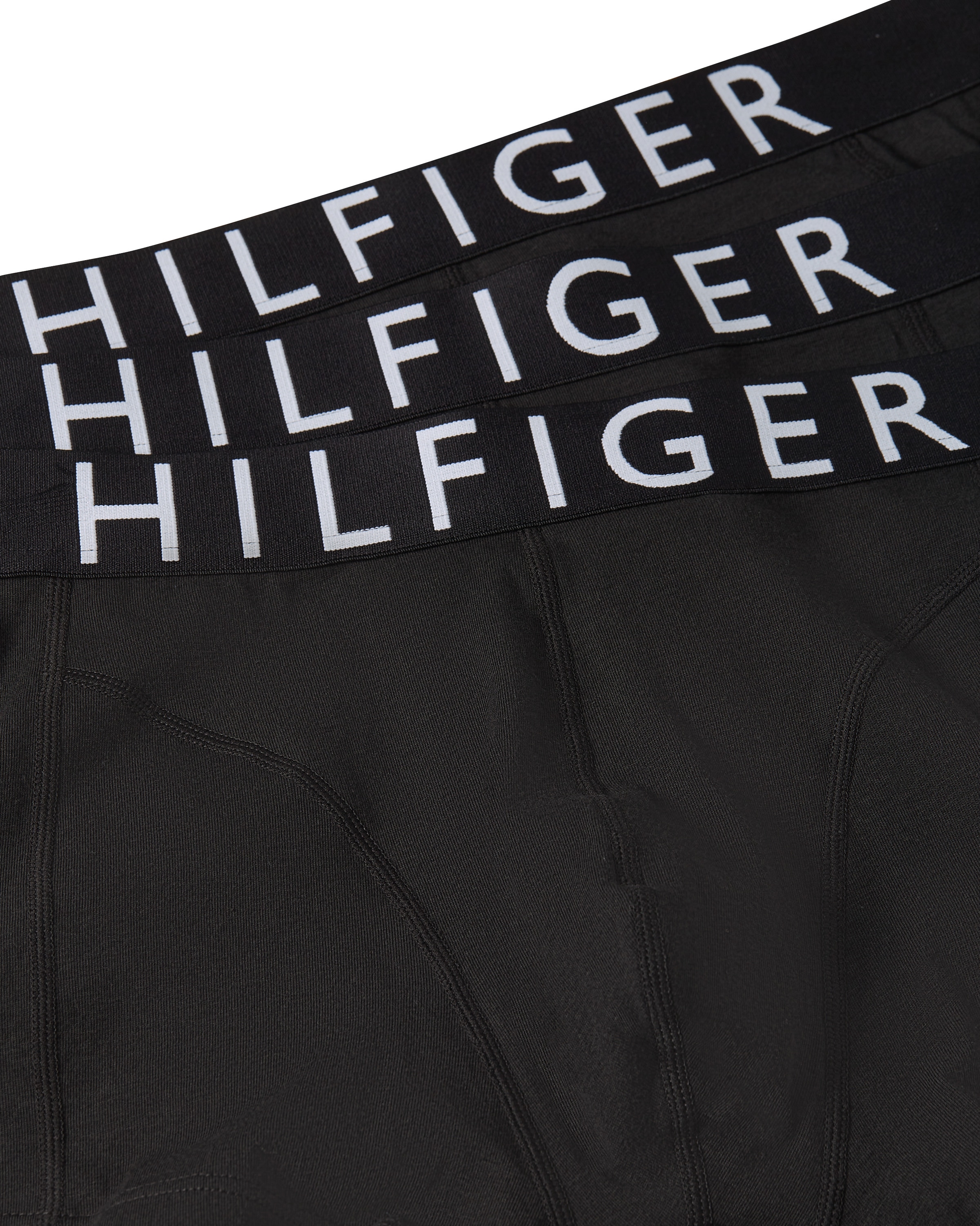 Tommy Hilfiger Underwear Tronc »mit Kontrast-Logo-Taillenbund« 3 cuis en coton stretch, hauteur normale à la taille