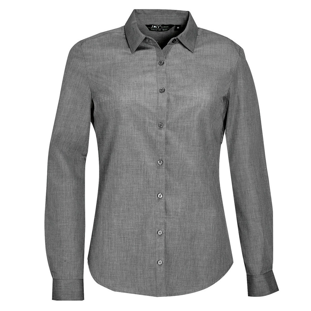 Hemdbluse »Damen Barnet Button Down Langarm-Hemd«