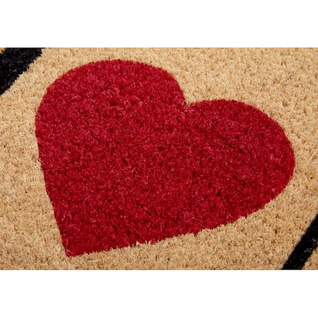 HANSE Home Fussmatte »Kokos Heart In Home«, rechteckig, Kokos,  Schmutzfangmatte, Outdoor, Rutschfest, Innen, Kokosmatte, Flur bequem  kaufen