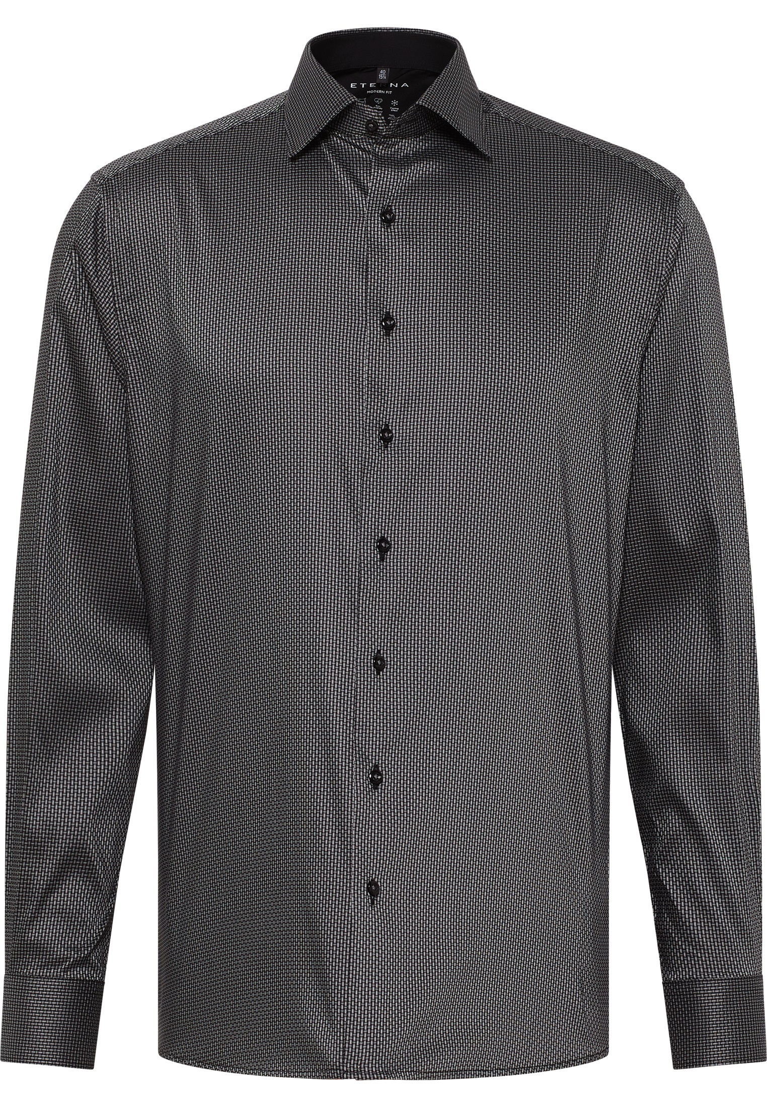 Eterna Langarmhemd »MODERN FIT« EASY IRON (bügelleicht)