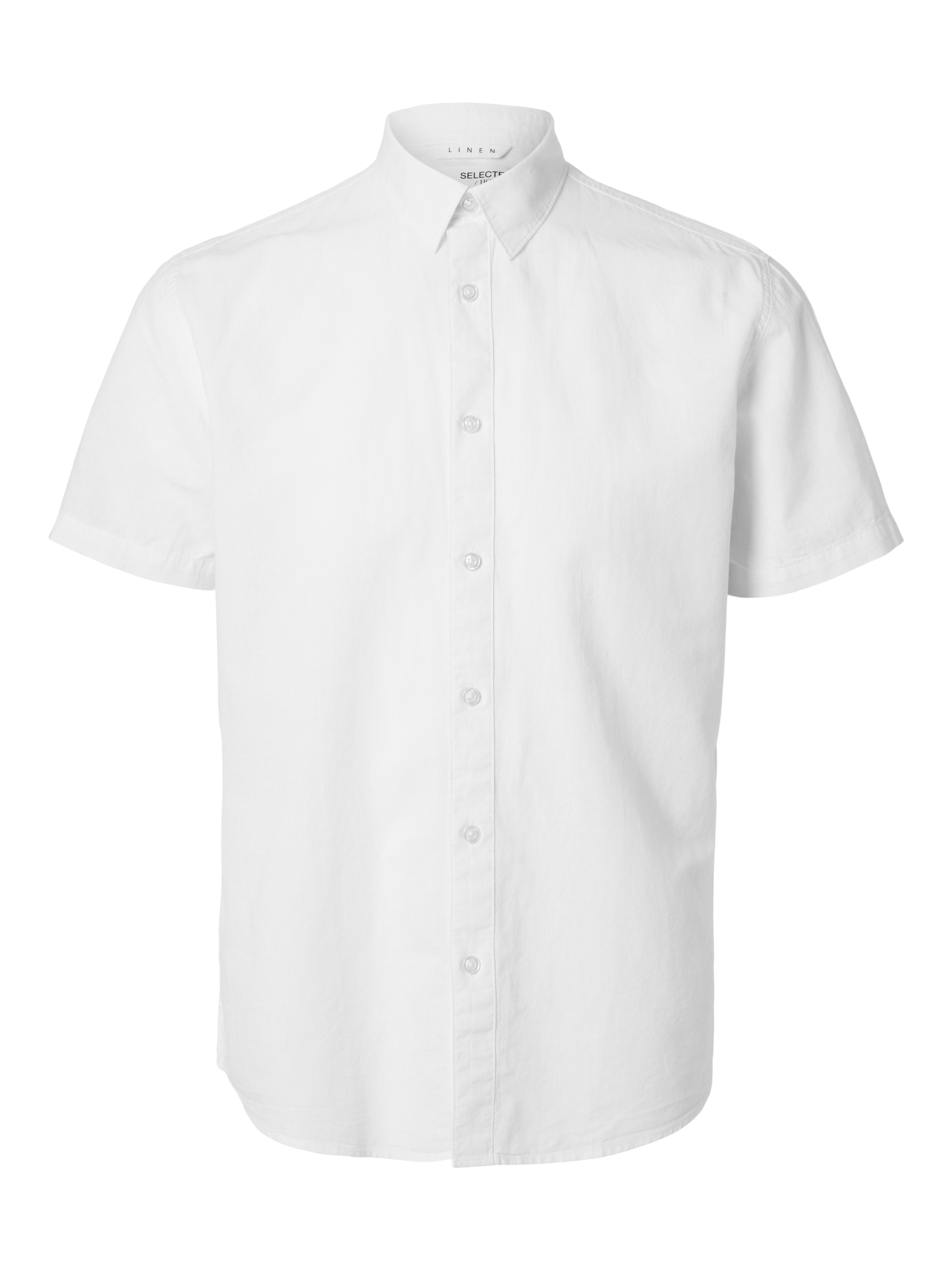 SELECTED HOMME Kurzarmhemd »SLHREG-SUN SHIRT SS NOOS«, mit Leinen