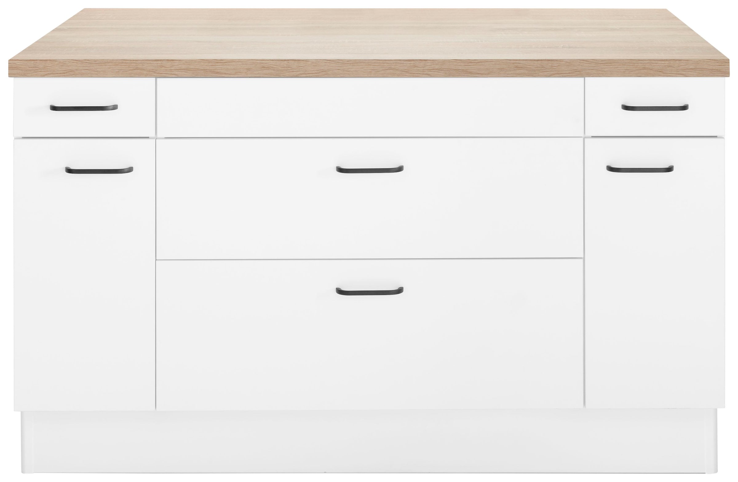 Image of OPTIFIT Kücheninsel "Elga" Soft-Close-Funktion, grossen Vollauszügen, Stellbreite 150 x 95 cm