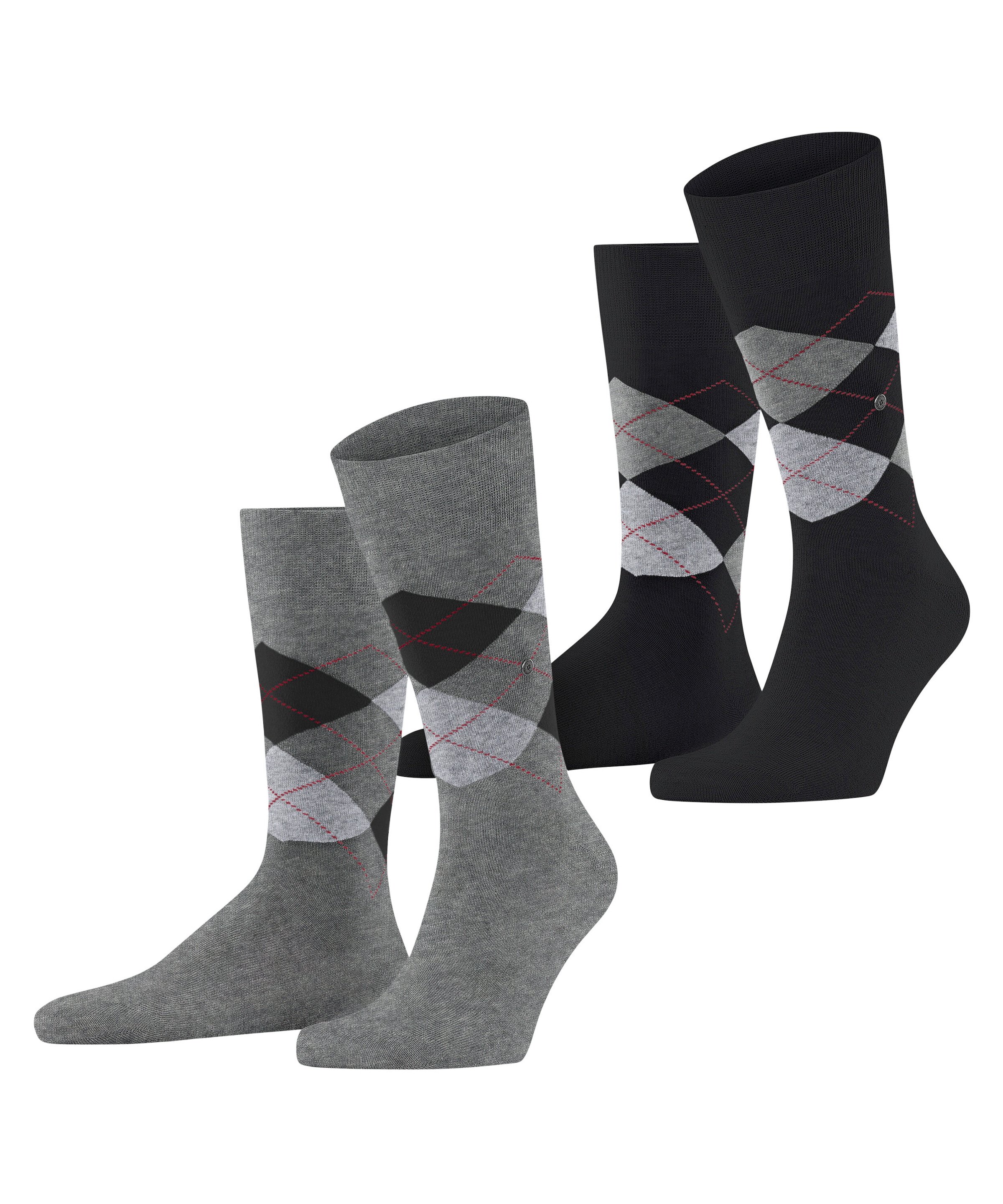 Image of Burlington Socken "Everyday Argyle" 2 Paar, Einheitsgrösse 40-46, klassisches Argyle-Muster