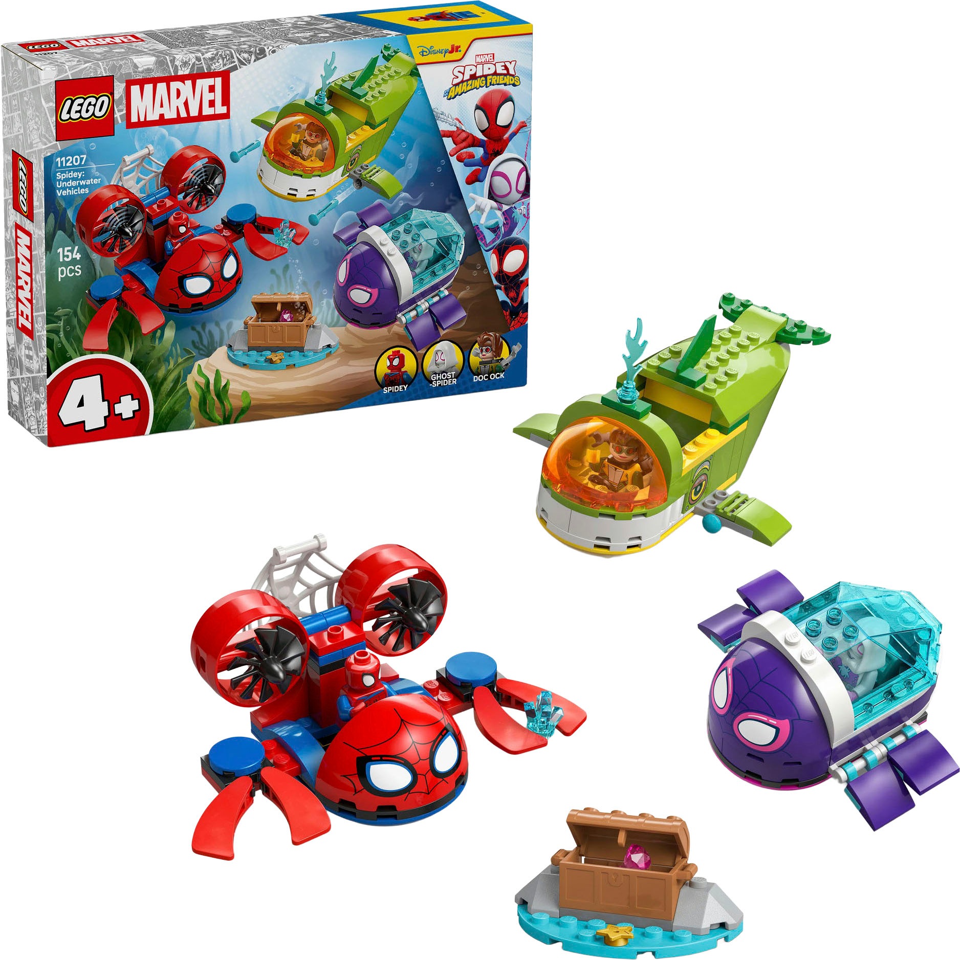 Image of LEGO Konstruktionsspielsteine "Spidey: Unterwasserfahrzeuge (11207), LEGO Spidey" Made in Europe