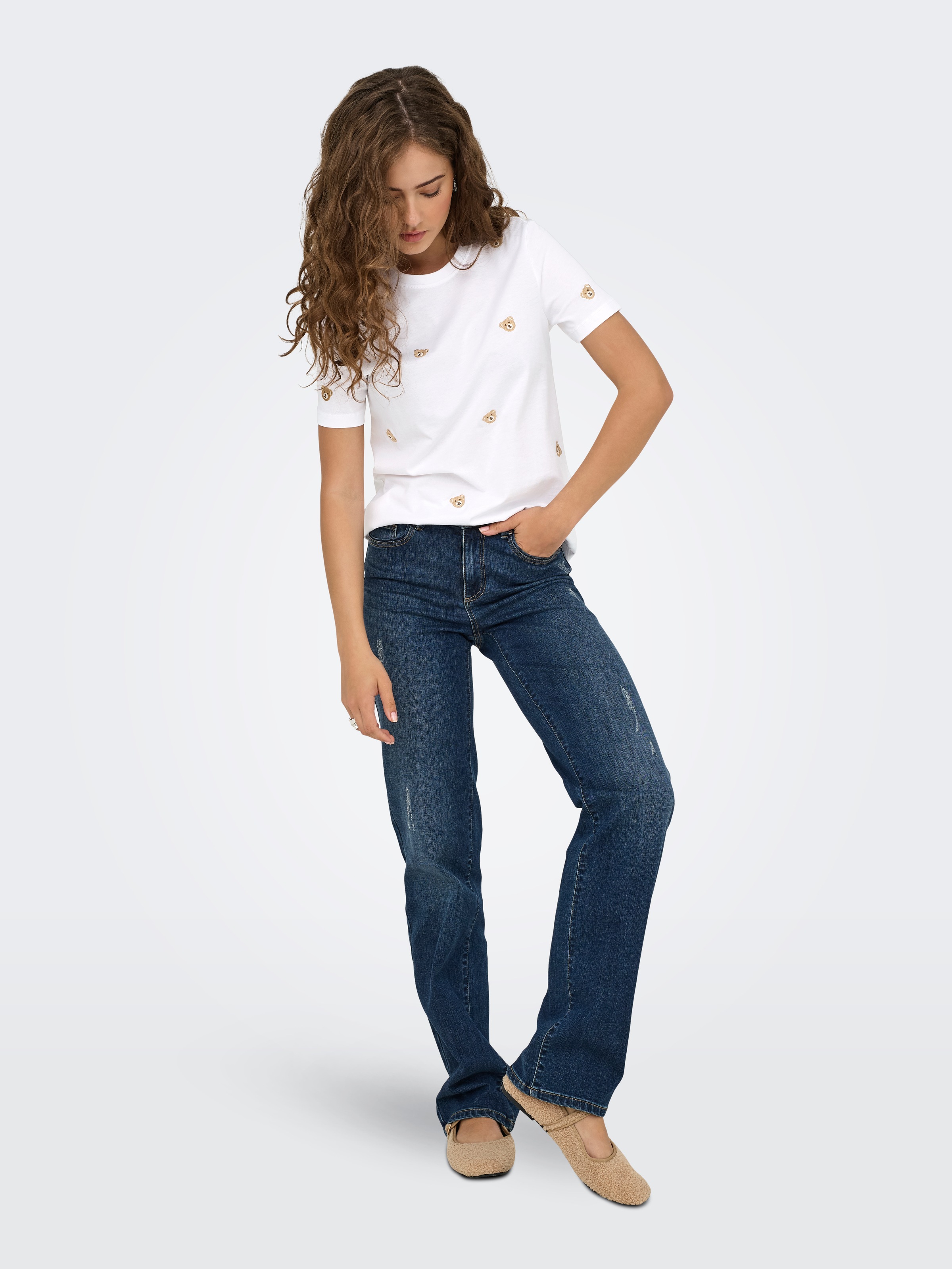 ONLY Kurzarmshirt »ONLKETTY LIFE S/S O-NECK TOP JRS NOOS«