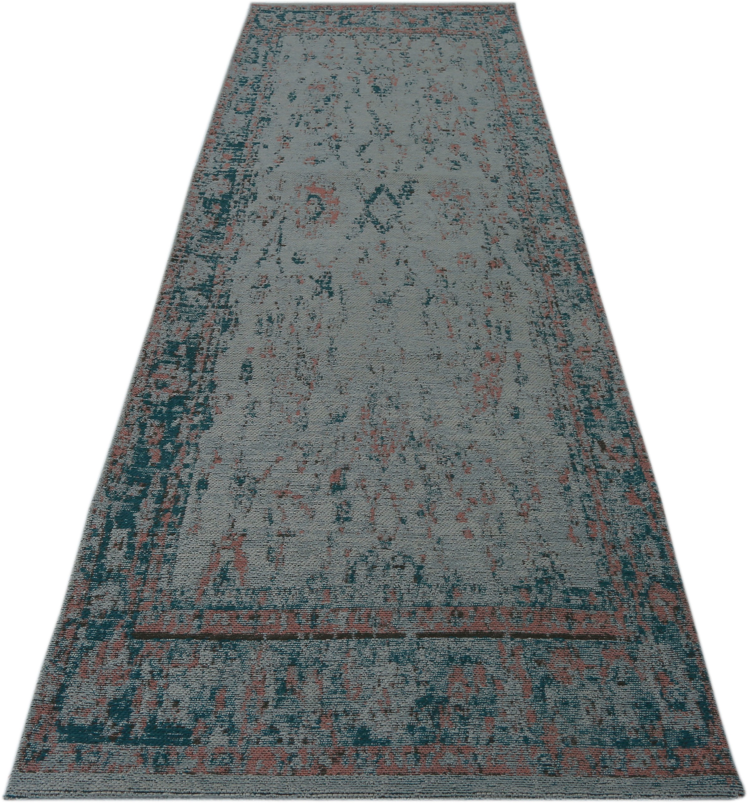 Image of Timbers Läufer »Ohio«, rechteckig, 10 mm Höhe, Orient-Design, Vintage, mit Bordüre, Teppich-Läufer, Kurzflor, Weich, Pflegeleicht, Elegant, weich, Wohnzimmer Schlafzimmer Diele/Flur bei Ackermann Versand Schweiz