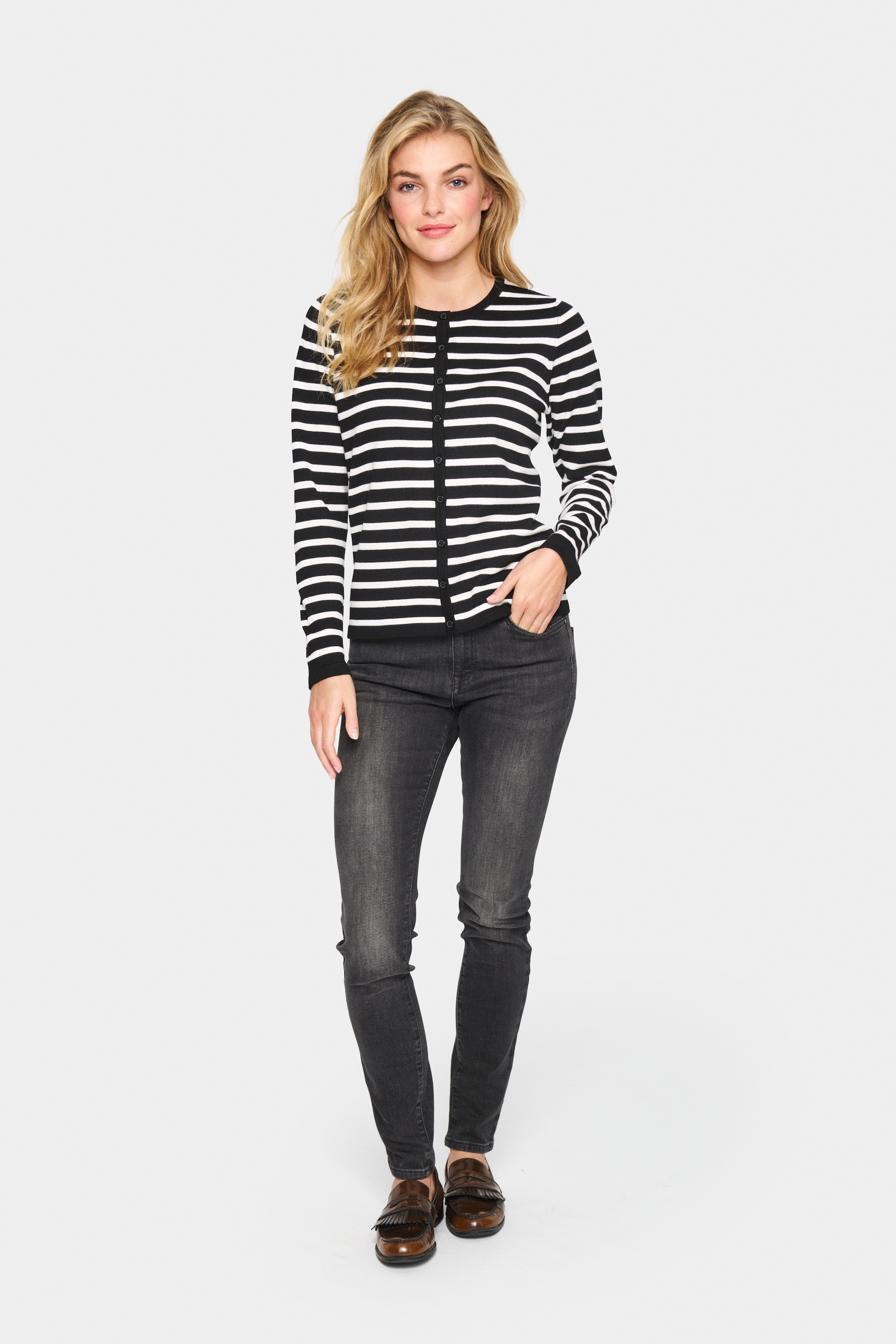 Saint Tropez Strickjacke »MilaSZ Striped Cardigan«