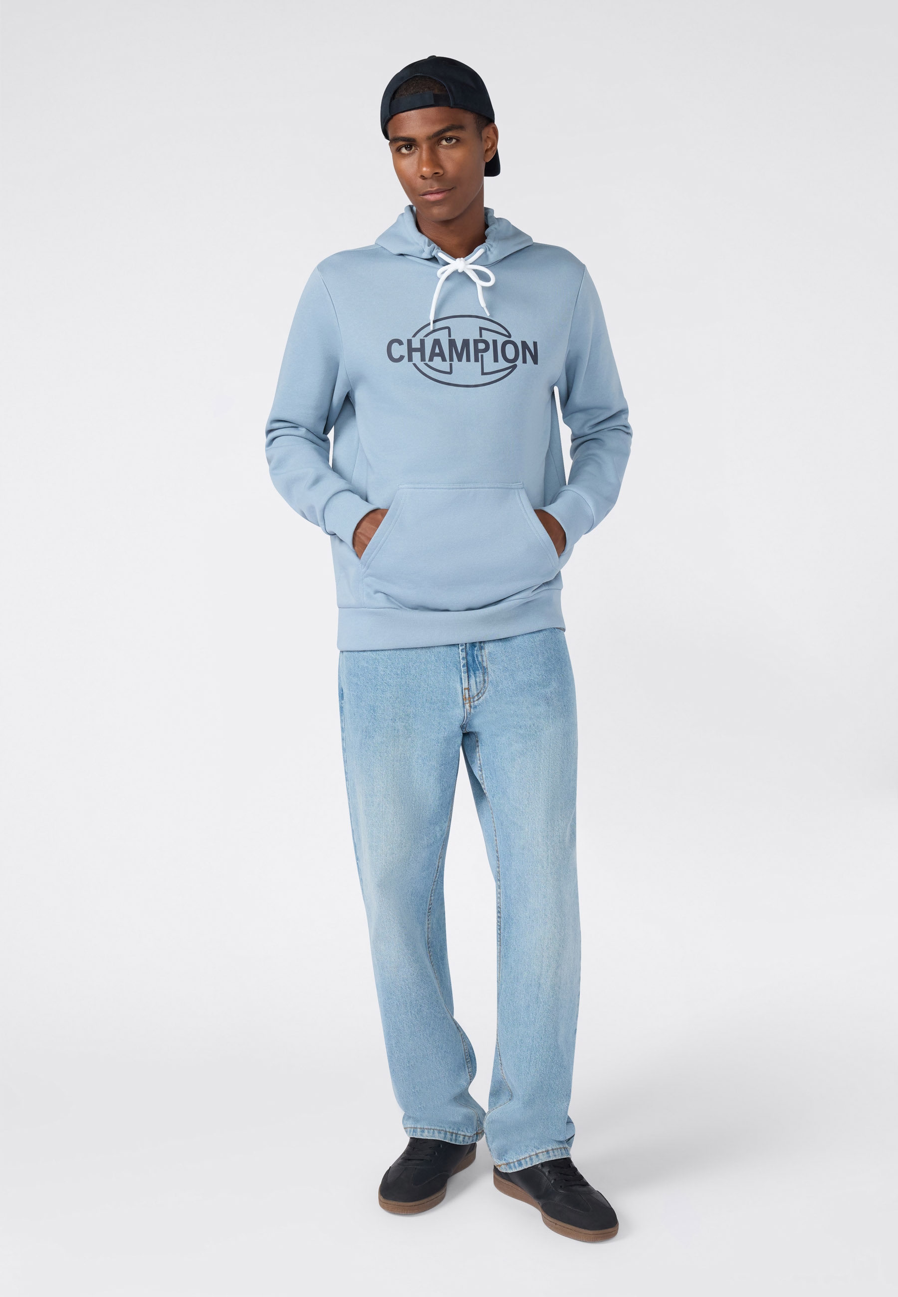 Champion Kapuzensweatshirt »Graphic Hoodie«, mit Kapuze, aus Baumwolle und Polyester, in den Grössen S bis XXL
