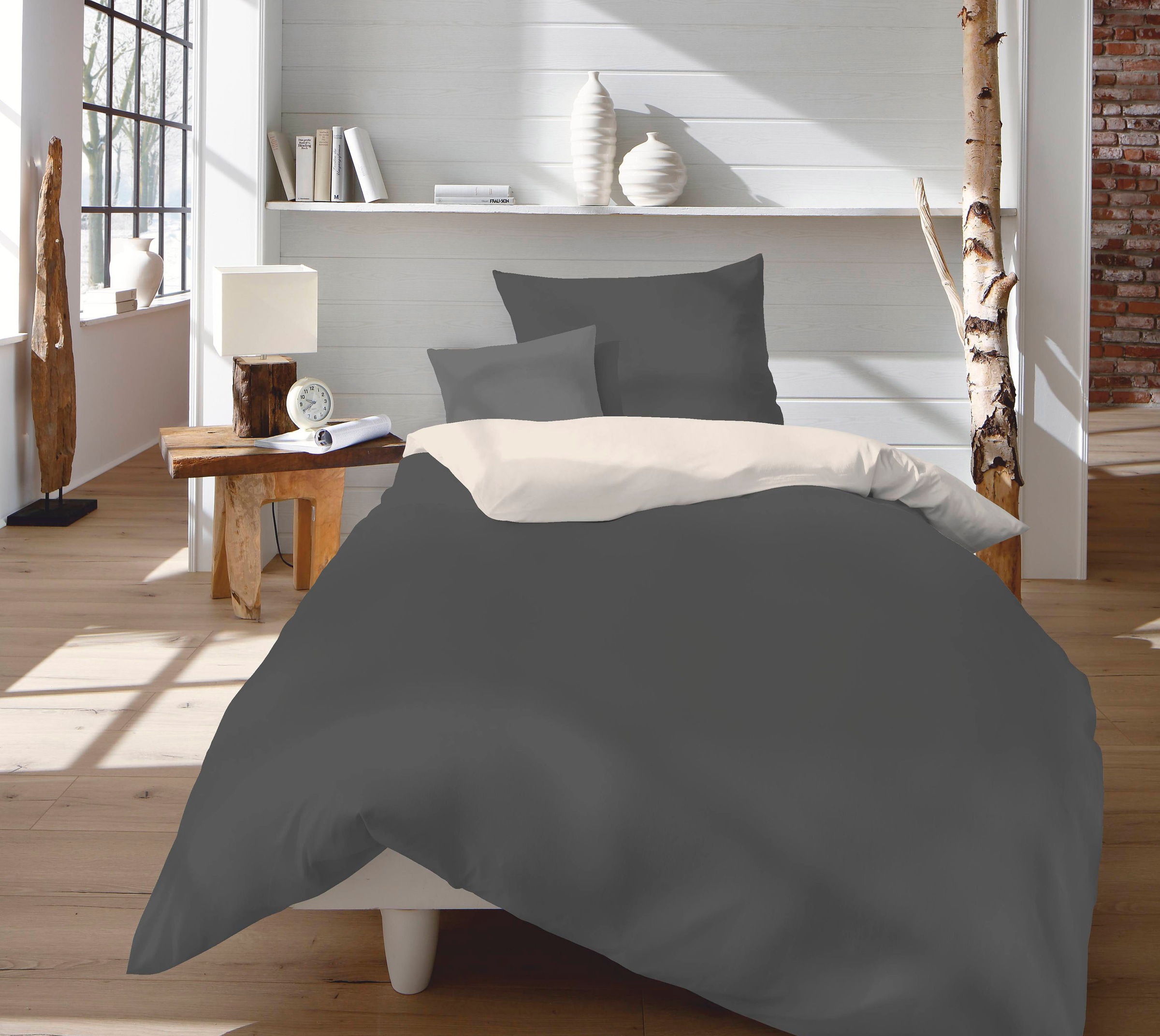Image of fleuresse Wendebettwäsche "Provence W" 2 Stk. 50% Baumwolle, 50% Leinen, in Gr. 135x200, 155x220, 200x200cm