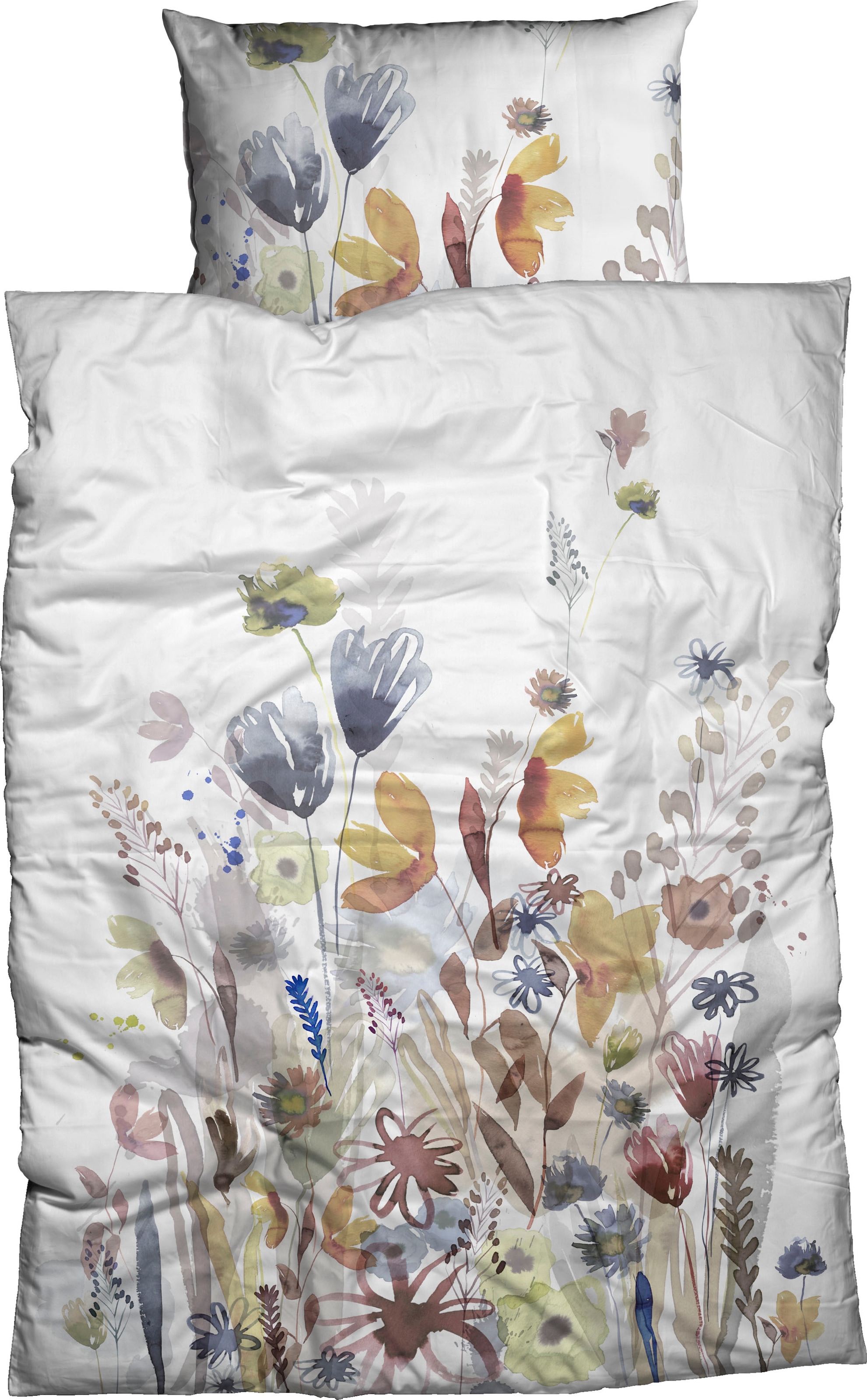 Image of CASATEX Bettwäsche "Calvados" 2 Stk. detailreich, frische und fröhliche Farben, sanfter Look