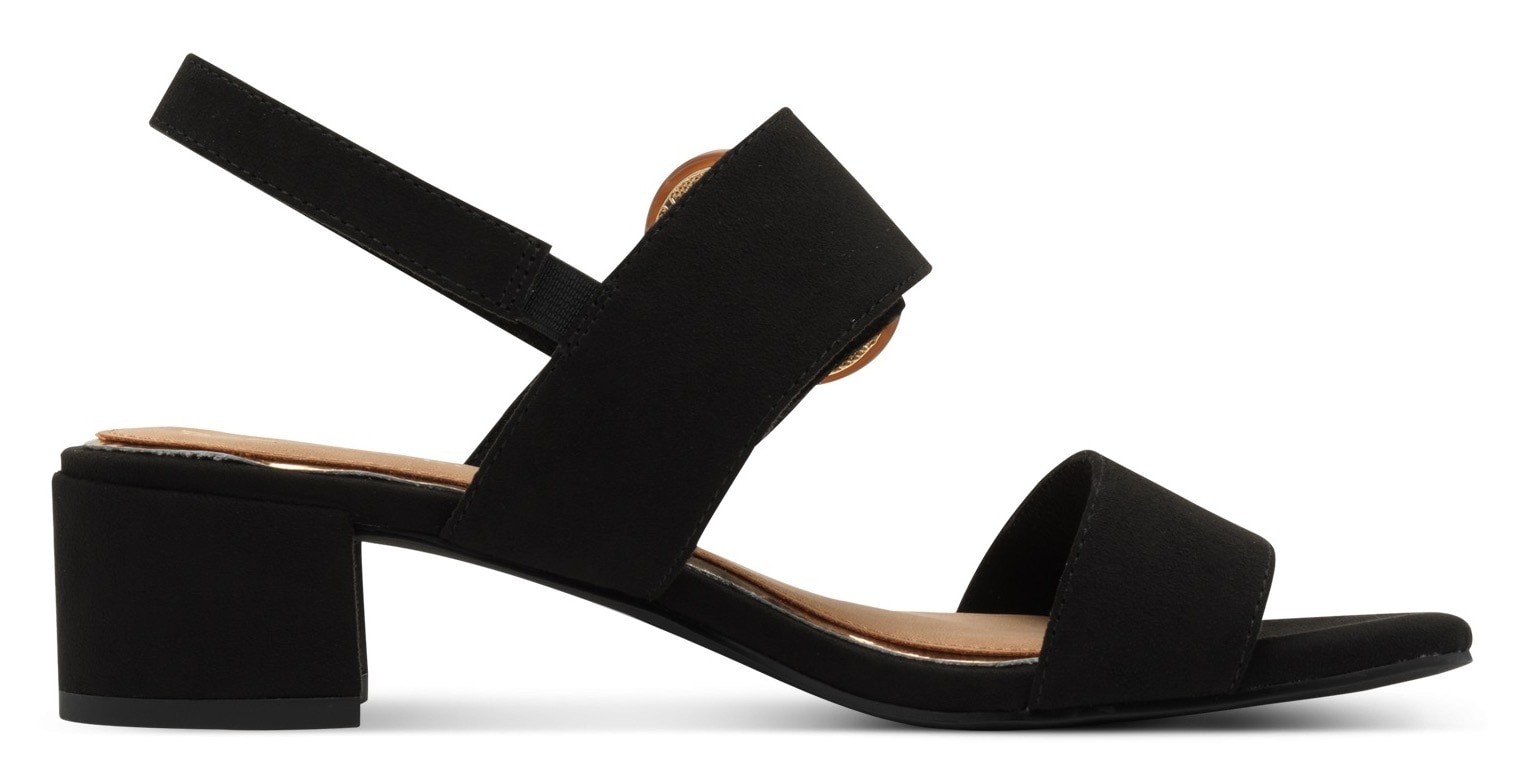 MARCO TOZZI Sandales  , Blockabsatz, Riemchensandale, Festtagsschuh mit grosser Zierschnalle