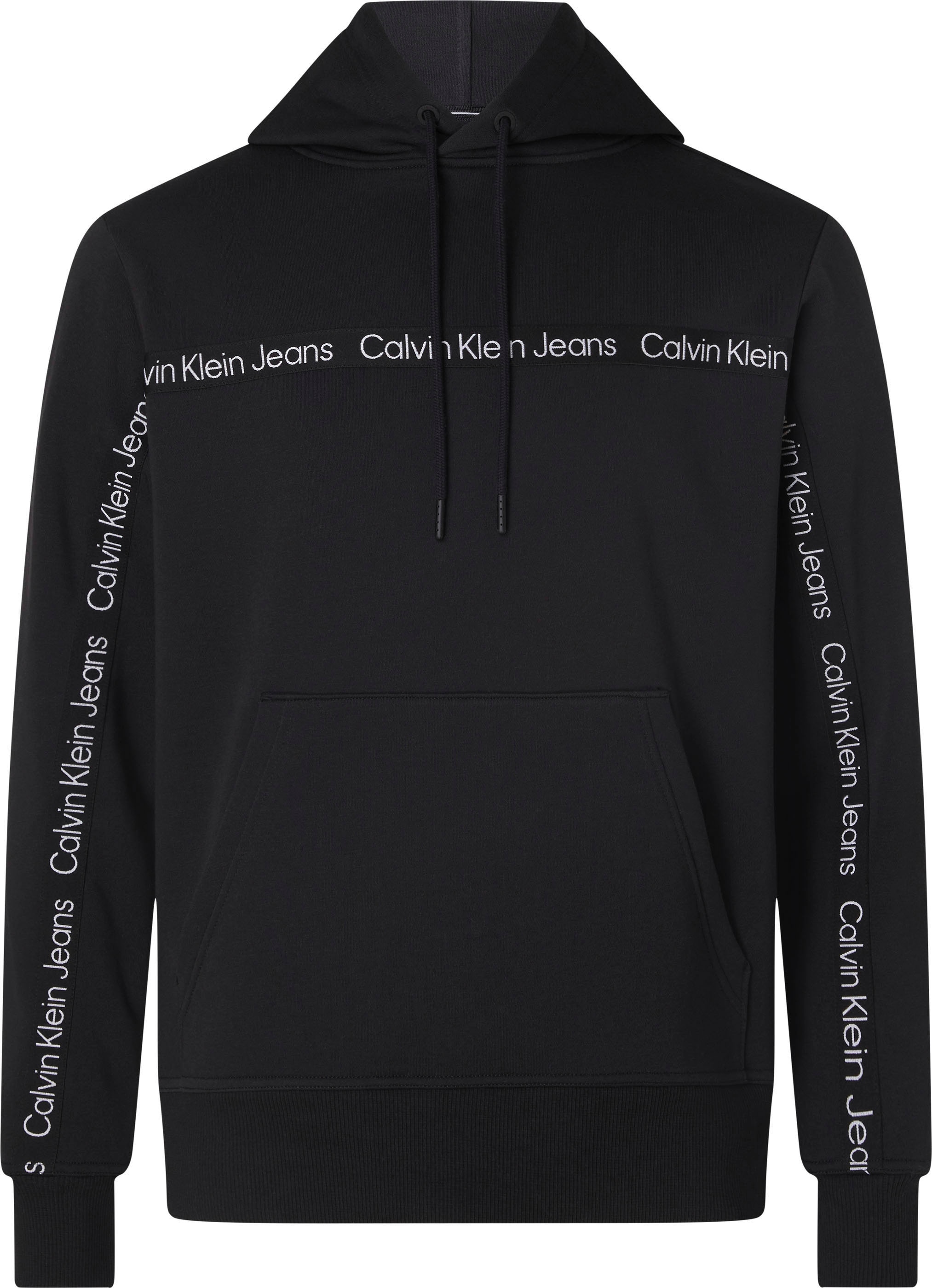 Calvin Klein Jeans Plus Hoodie, mit Logostickereien vorne auf der Brust und an den Ärmeln