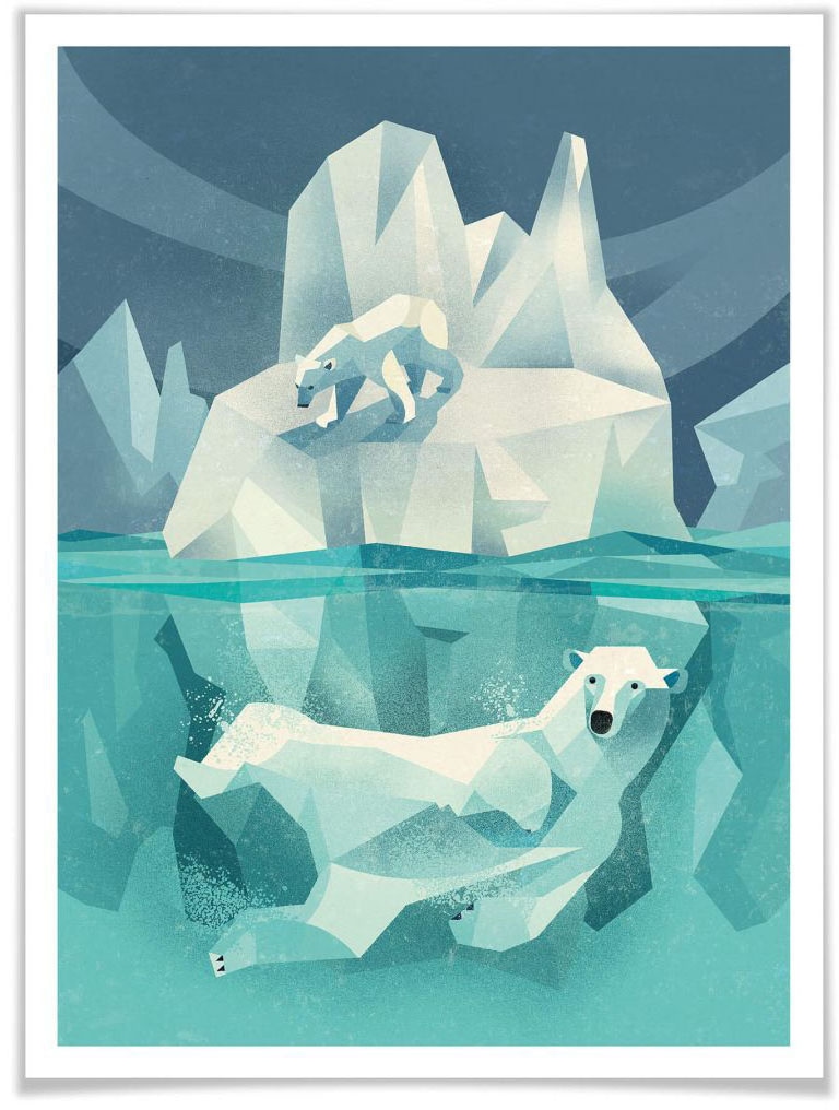Wall-Art Poster »Polar Bear«, Tiere, (1 St.), Poster, Wandbild, Bild,  Wandposter günstig kaufen
