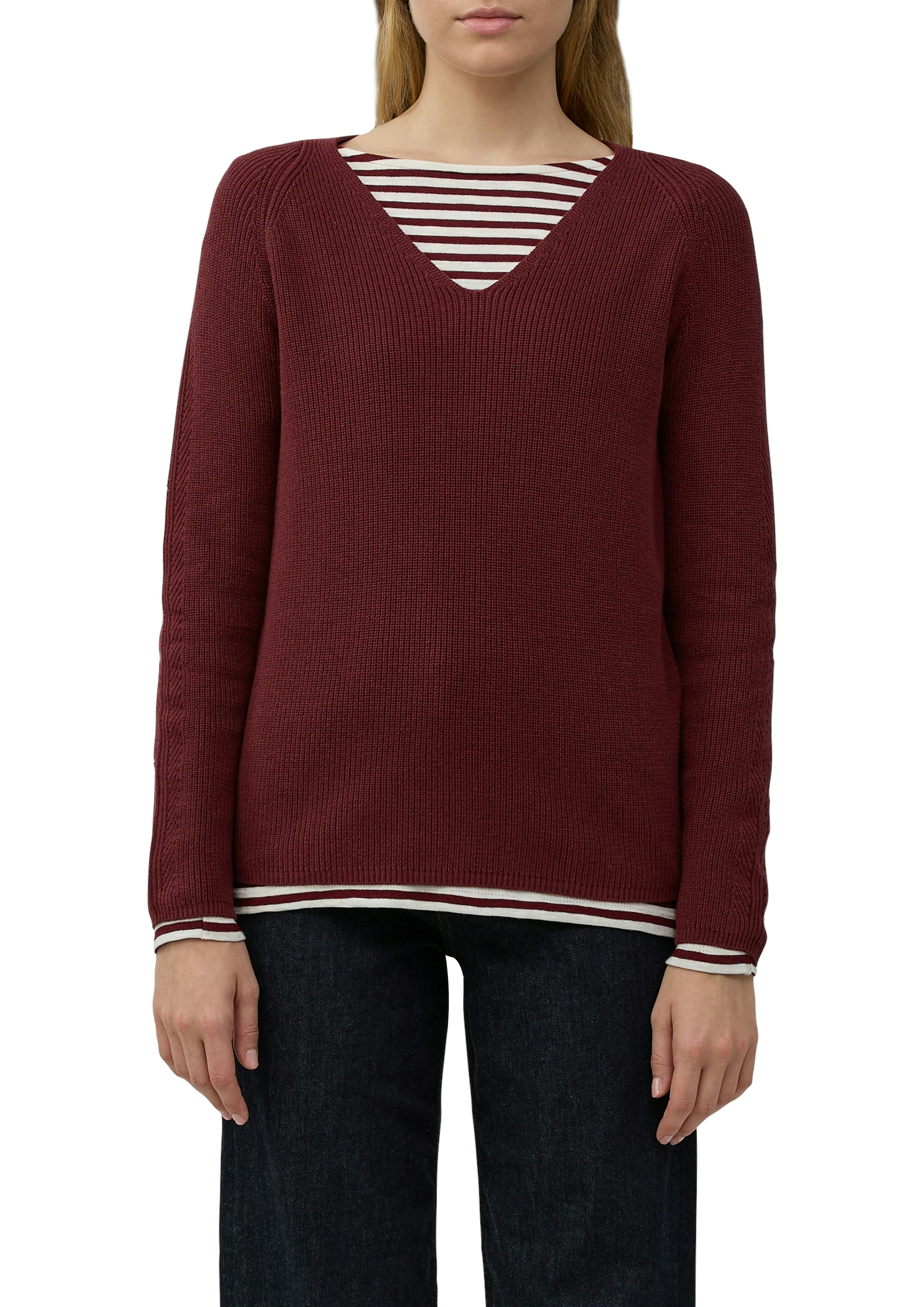 s.Oliver Pull en tricot avec encolure en V