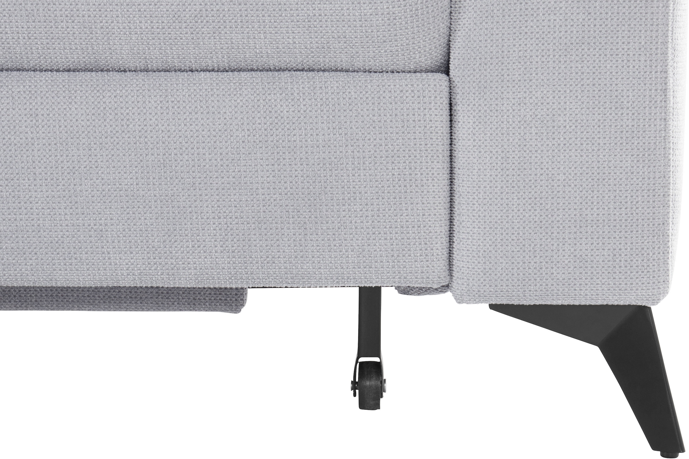 Places of Style Ecksofa »Lolland L-Form«, Wahlweise mit Bettfunktion und Bettkasten, Federkern