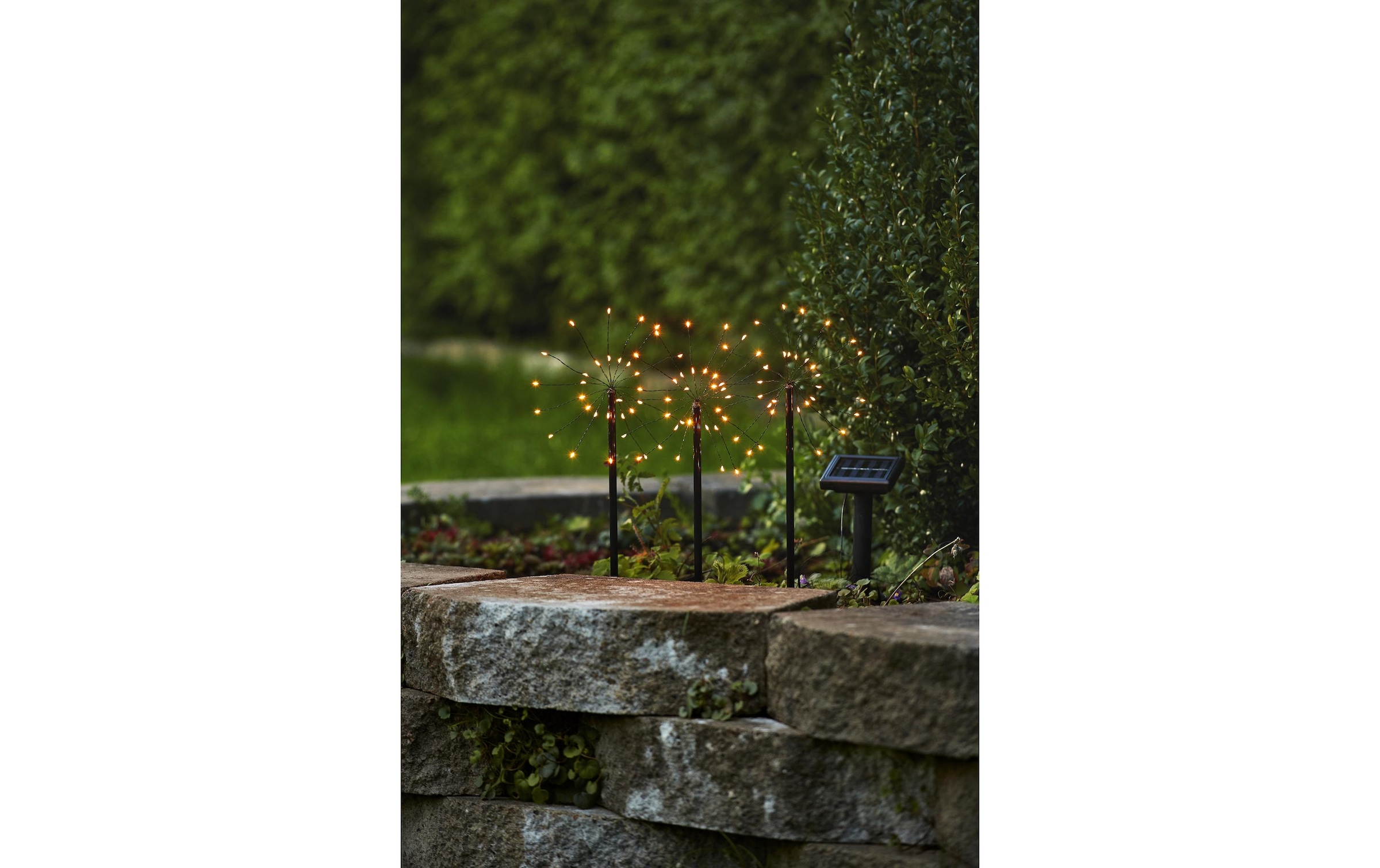 EGLO Lampe de jardin »3er-Set Solarleuchten 40 cm« 1 cuis