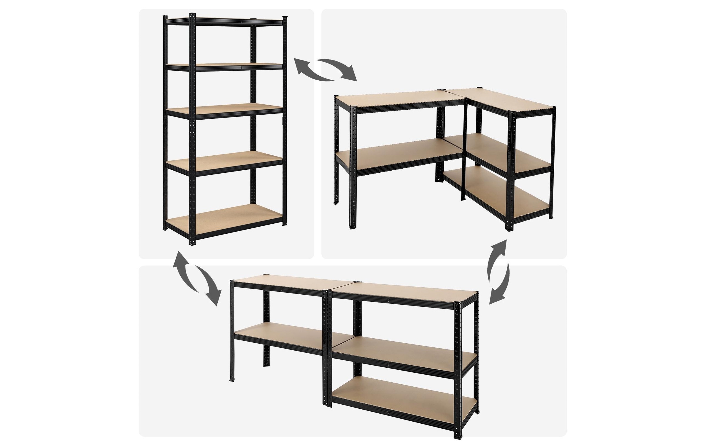 SONGMICS Regal »200 x 100 cm MDF«