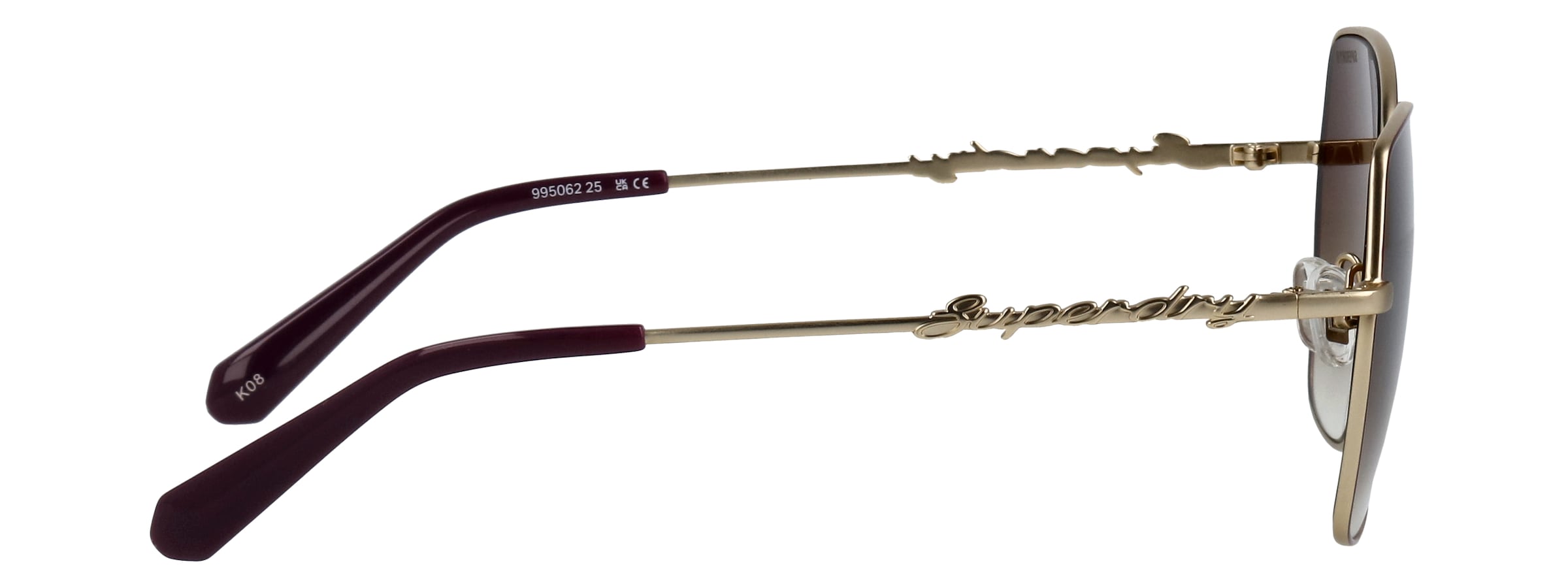 Superdry Sonnenbrille »Modell 995062« Form Butterfly, Logoschriftzug auf Bügel, Metallfassung