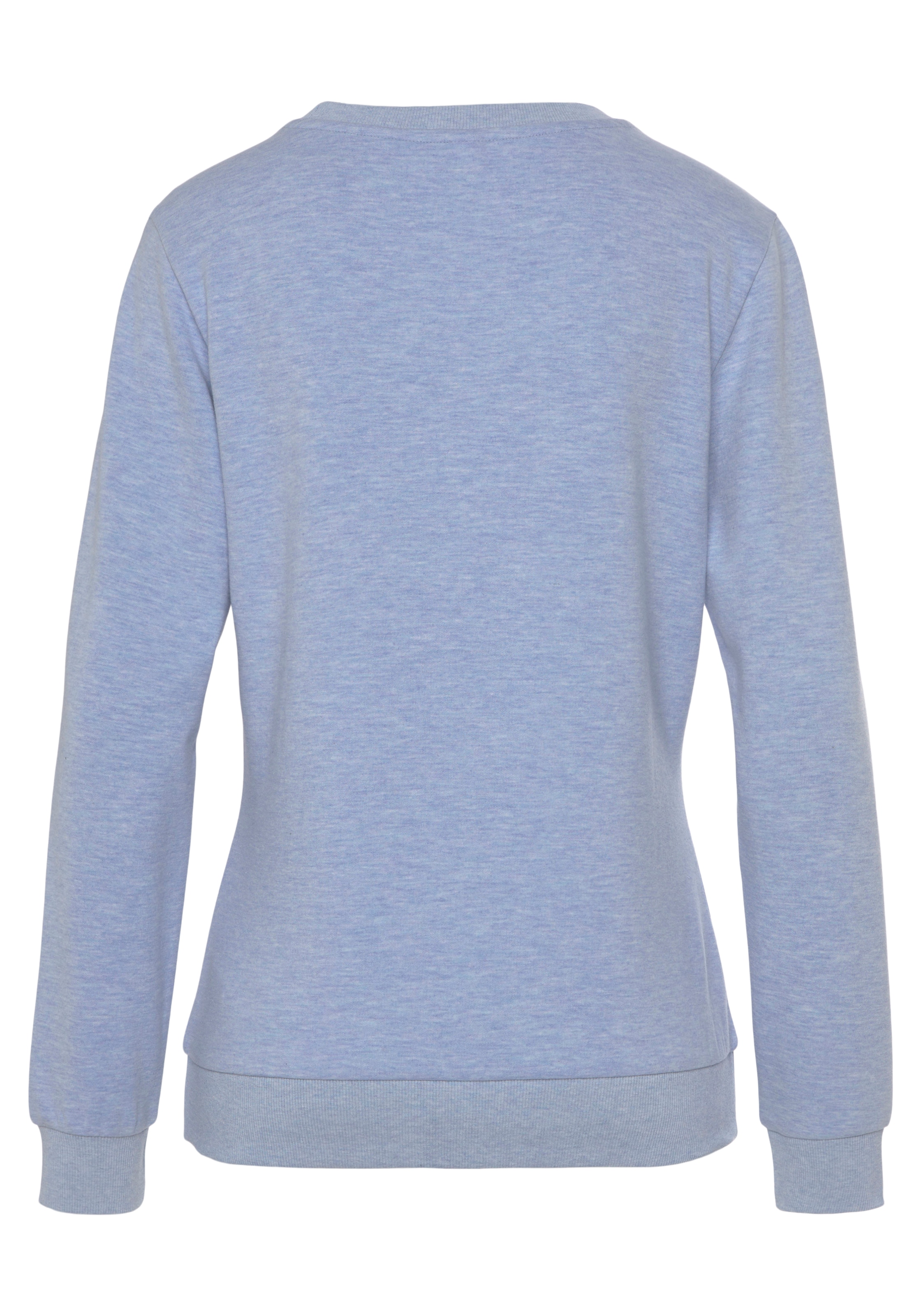 Bench. Loungewear Sweatshirt »-Loungeshirt«, mit glänzender Logostickerei, Loungewear, Loungeanzug