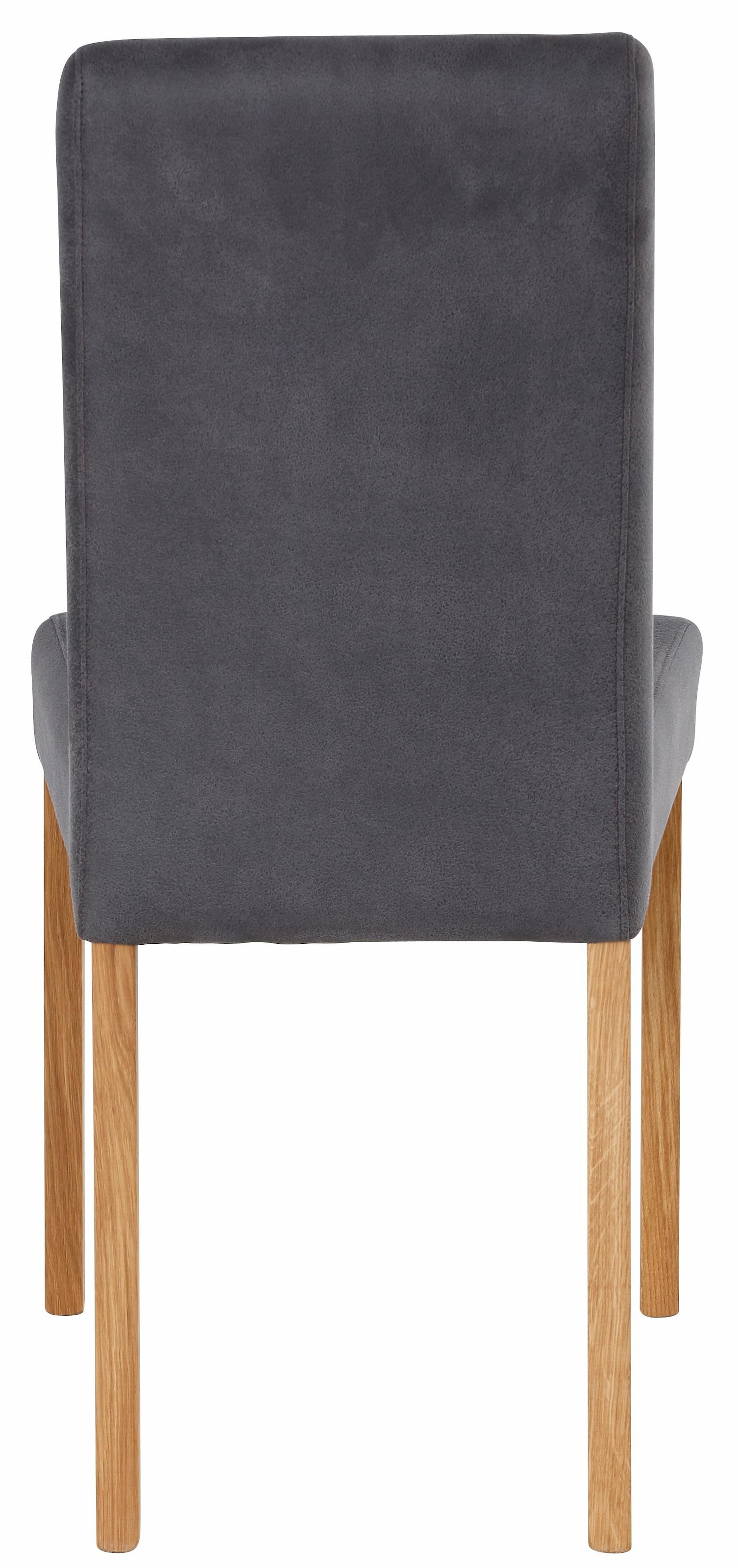 Home affaire 4-Fussstuhl »Bologna«, (Set), 2 St., Luxus-Microfaser, Gestell aus Massivholz