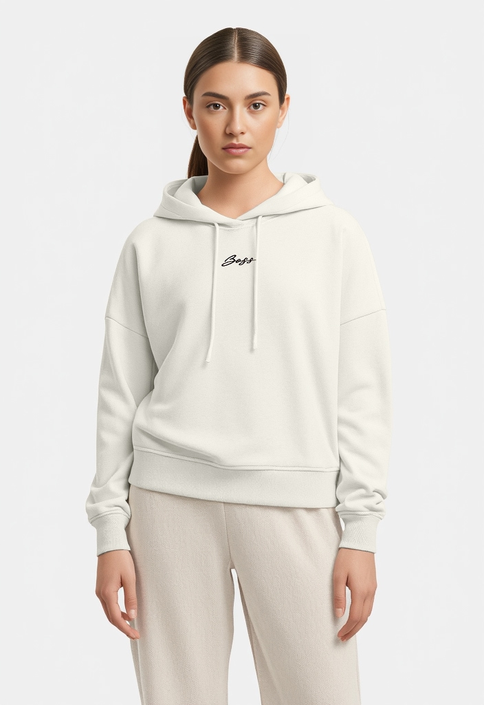Image of BOSS ORANGE Hoodie "Ehoody Premium Damenmode", mit gesticktem Logo