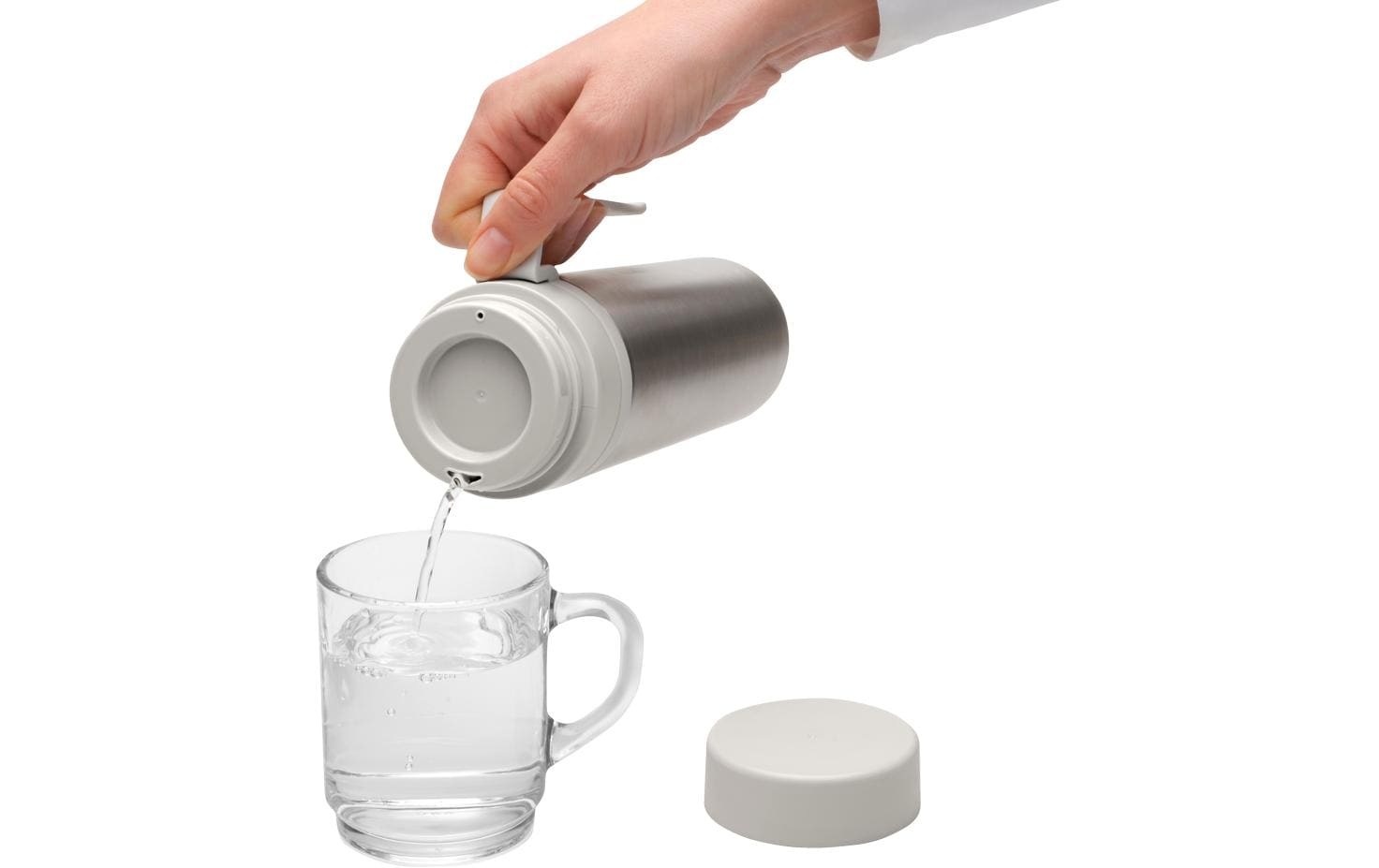 Brabantia Thermoflasche »Make & Take 500 ml, Hellgrau/Silberfarben«