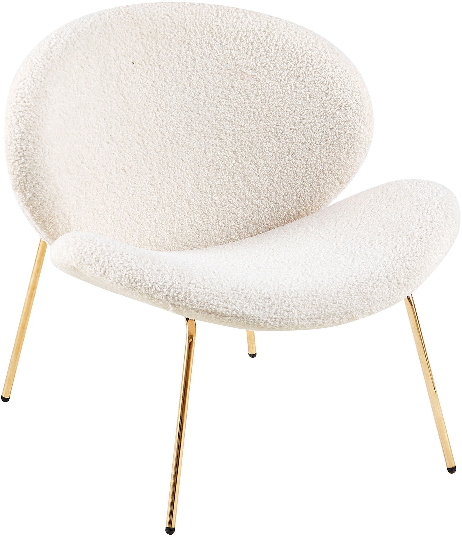 Kayoom Polsterstuhl »Stuhl Jaden 125 2er-Set, im angesagten Stoff mit dem Kräusel-Effekt«, (Set), 2 St., Ästhetisch minimalistisches Design, Bouclé Stoff, breites Sitzen