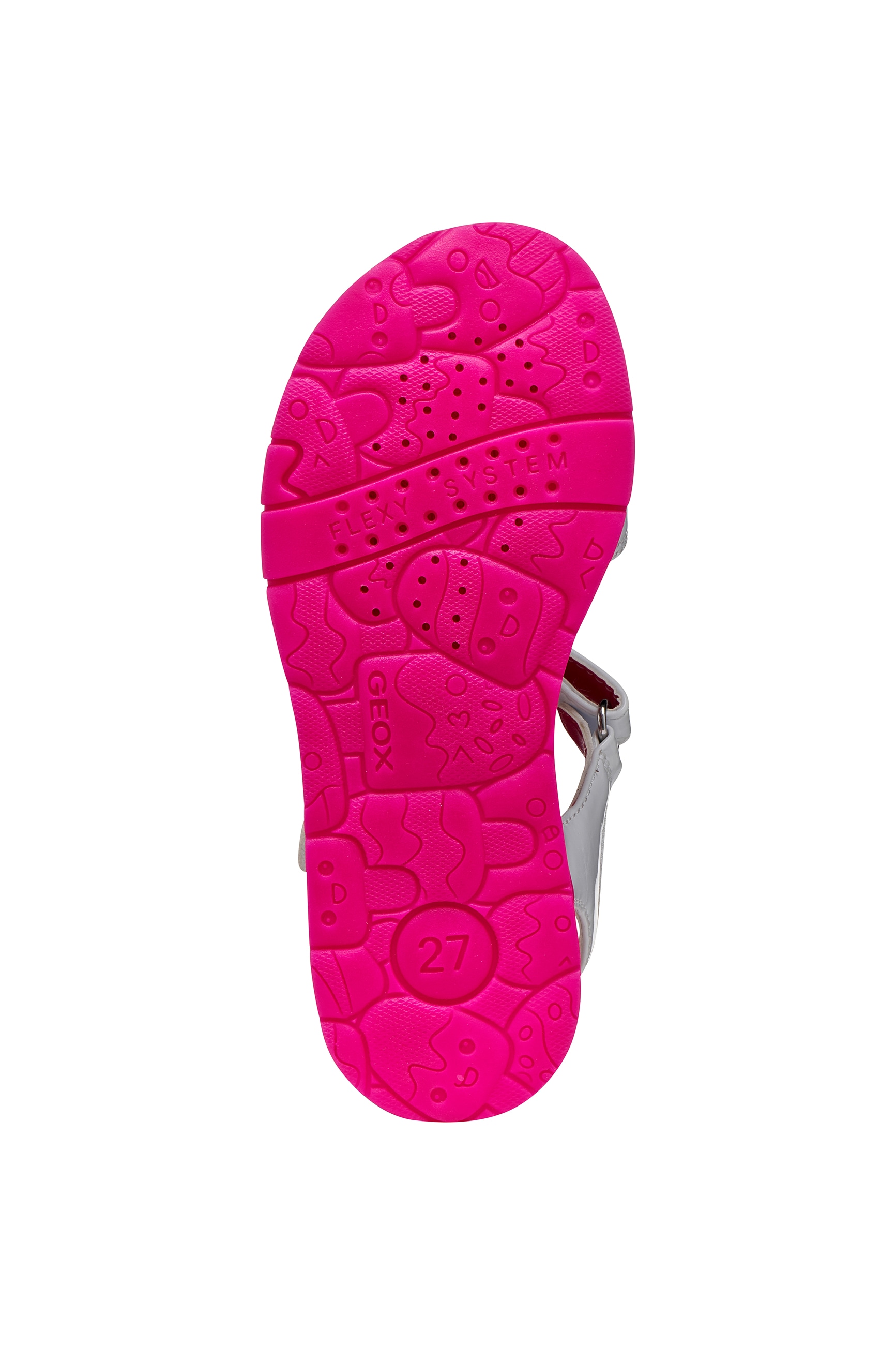 Geox Sandale »J SANDAL JOYFOOT GIR«  Sommerschuh, Klettschuh, Grössenschablone zum Download