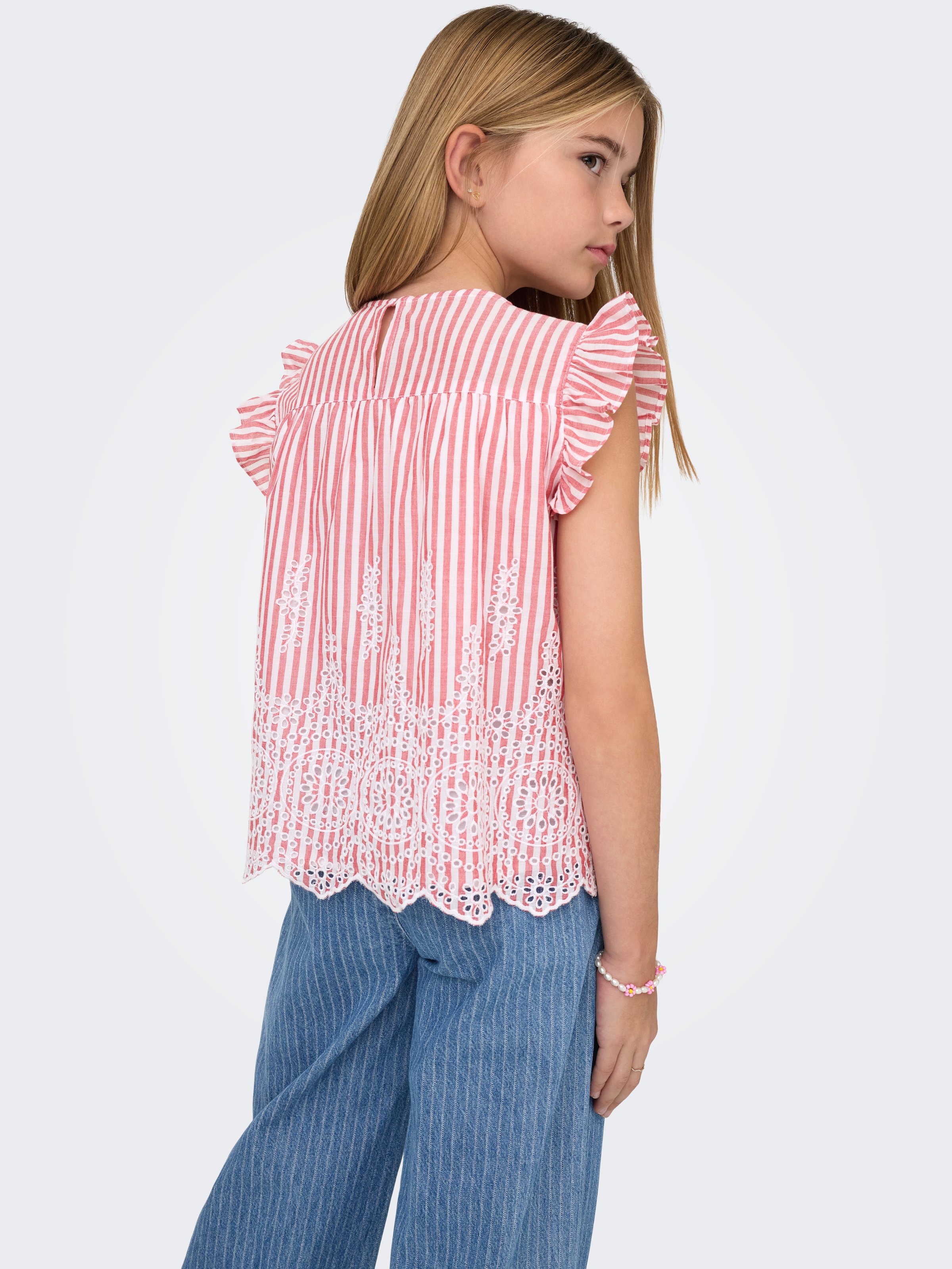 KIDS ONLY Top chemisier »KOGBONDI LIFE S/L EMB FRILL TOP WVN«