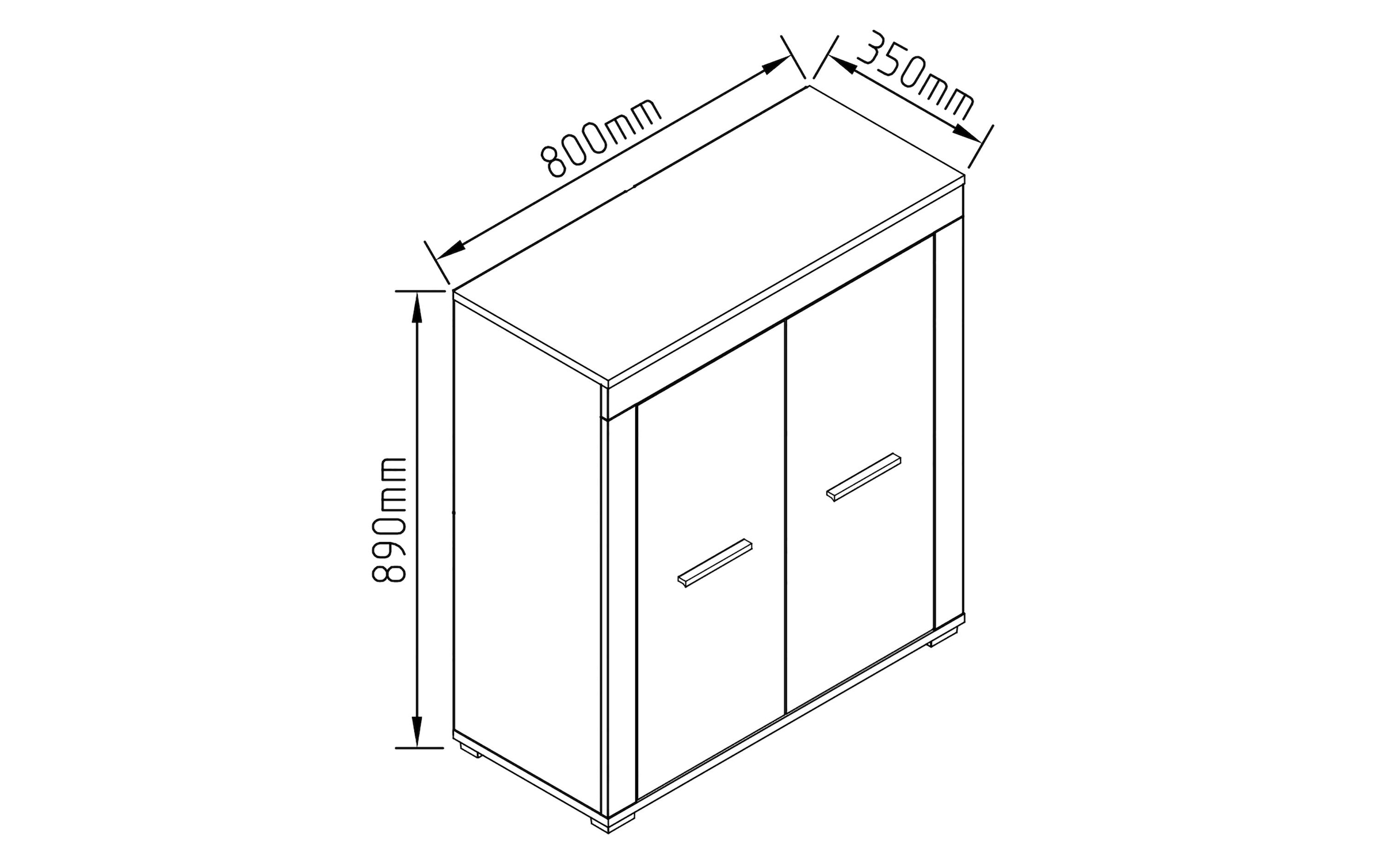 VCM Kommode »Usilo 80 x 89 cm«