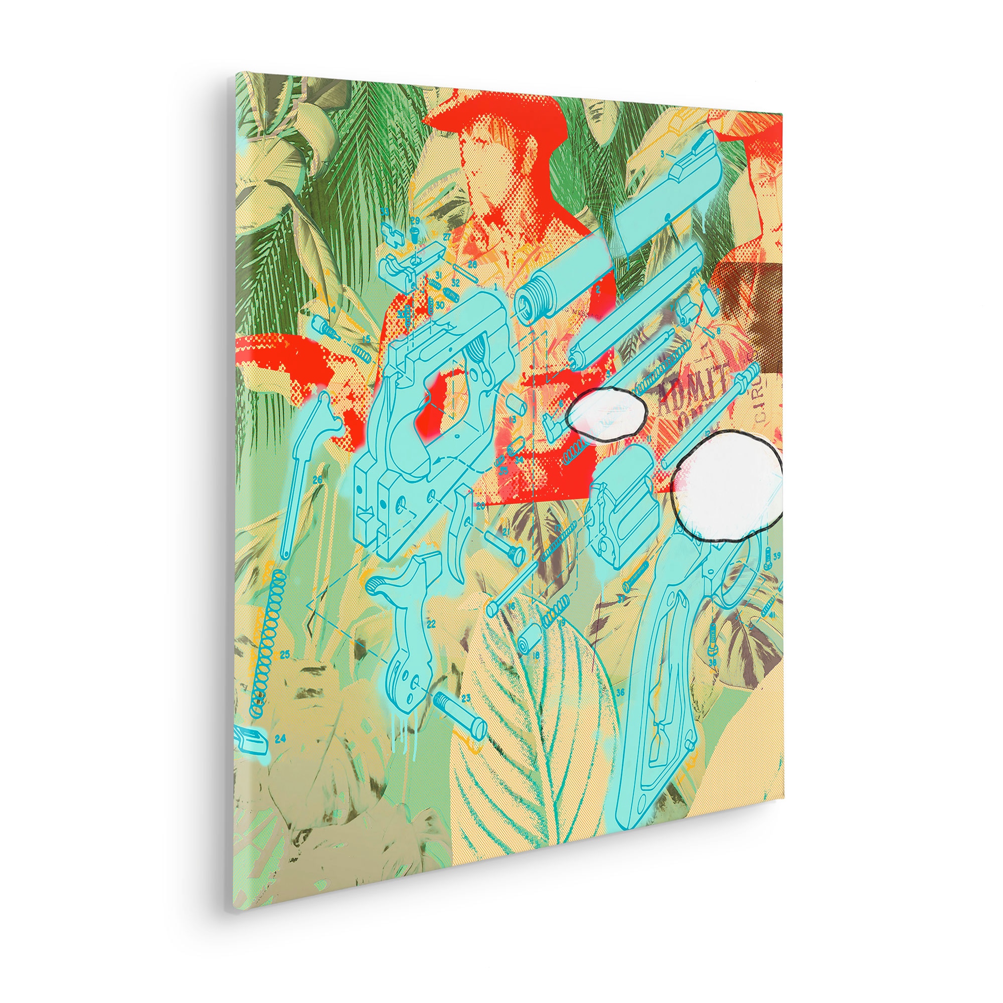 Komar Leinwandbild »Peace - Grösse 60 x 60 cm« Natur 1 Stk. tlg. Keilrahmenbild mi Echtholzrahmen