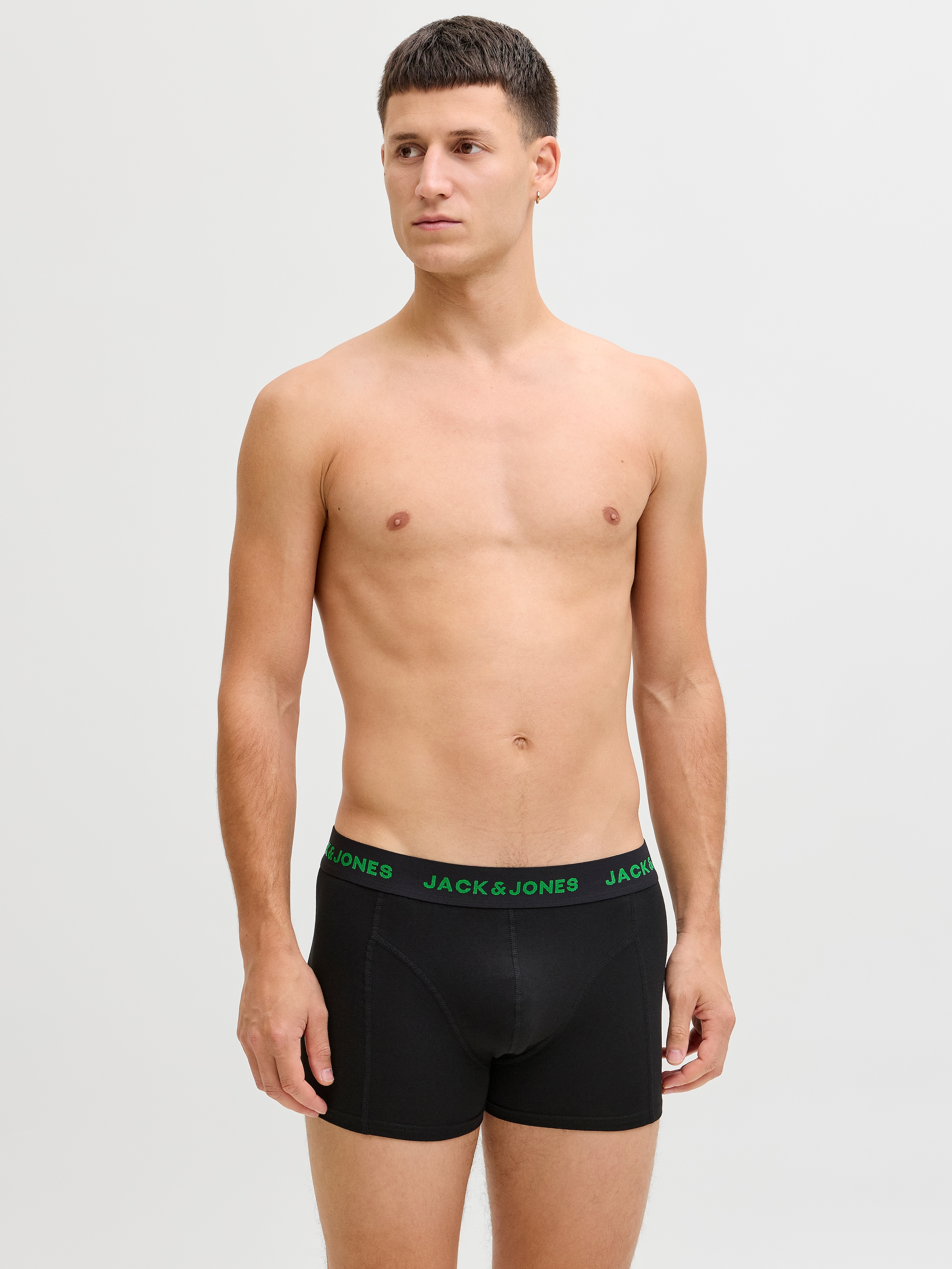 Jack & Jones Tronc »JACBLACK – Formschlüssige Boxershorts mit elastischem Bund« Packung, 5 cuis unifarben, casual, körpernah, Jersey