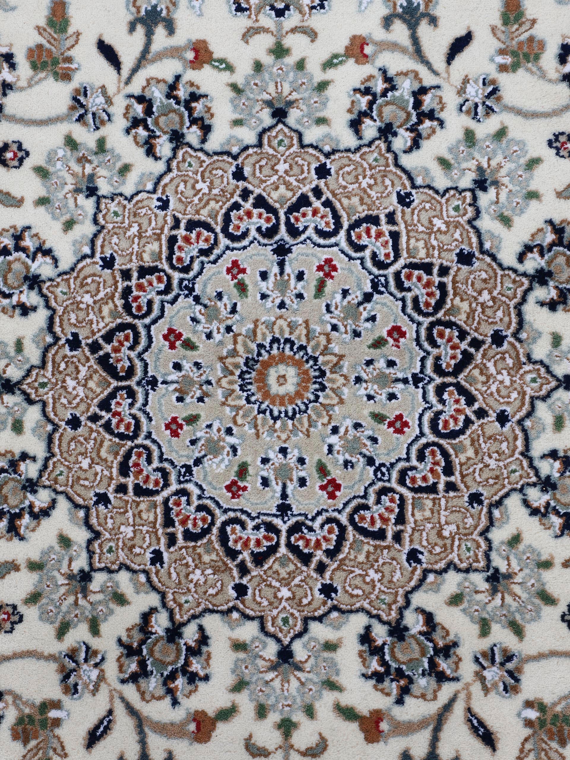 Woven Arts Orientteppich »Orientteppich Nain«, rechteckig, 15 mm Höhe, handgeknüpft, Wohnzimmer, reine Wolle