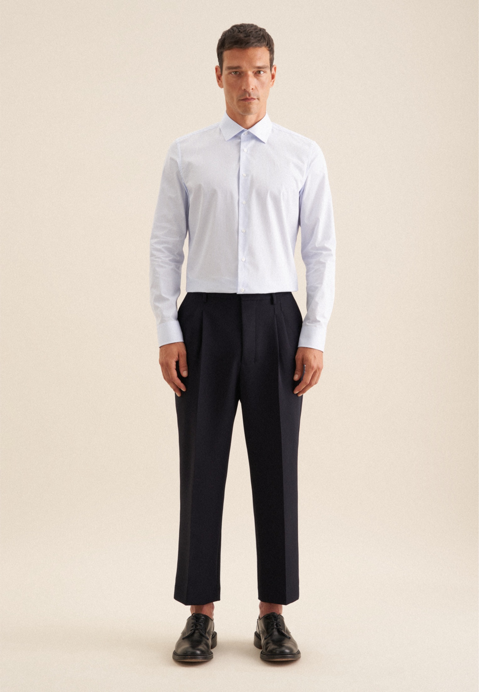 seidensticker Chemise d'affaires »Slim« Slim Langarm Kentkragen Druck