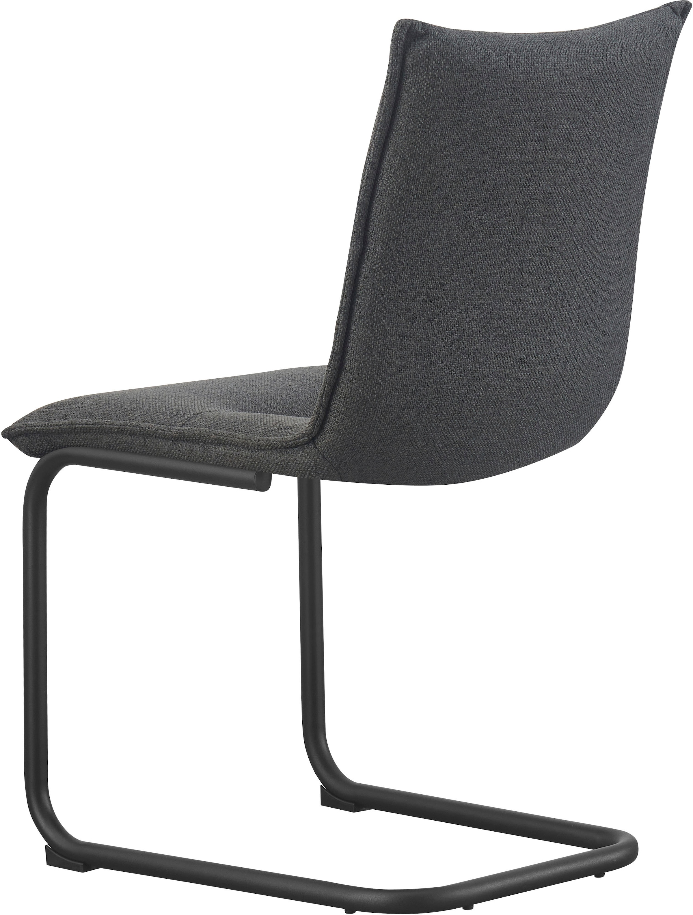 Home affaire Chaise de salle à manger »SARNIA, 2er Set, mit Metallgestell in matt schwarz« (Set) 2 cuisin verschiedenen Farben, Belsatbarkeit pro Stuhl 120 kg, Velour Stoff