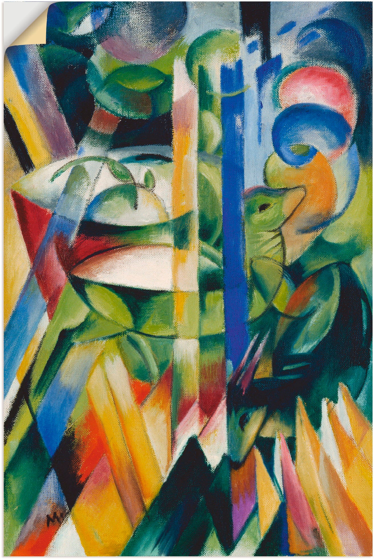 Image of Artland Wandbild »Die kleinen Bergziegen. 1914.«, Haustiere, (1 St.), in vielen Grössen & Produktarten - Alubild / Outdoorbild für den Aussenbereich, Leinwandbild, Poster, Wandaufkleber / Wandtattoo auch für Badezimmer geeignet bei Ackermann Versand Schwe