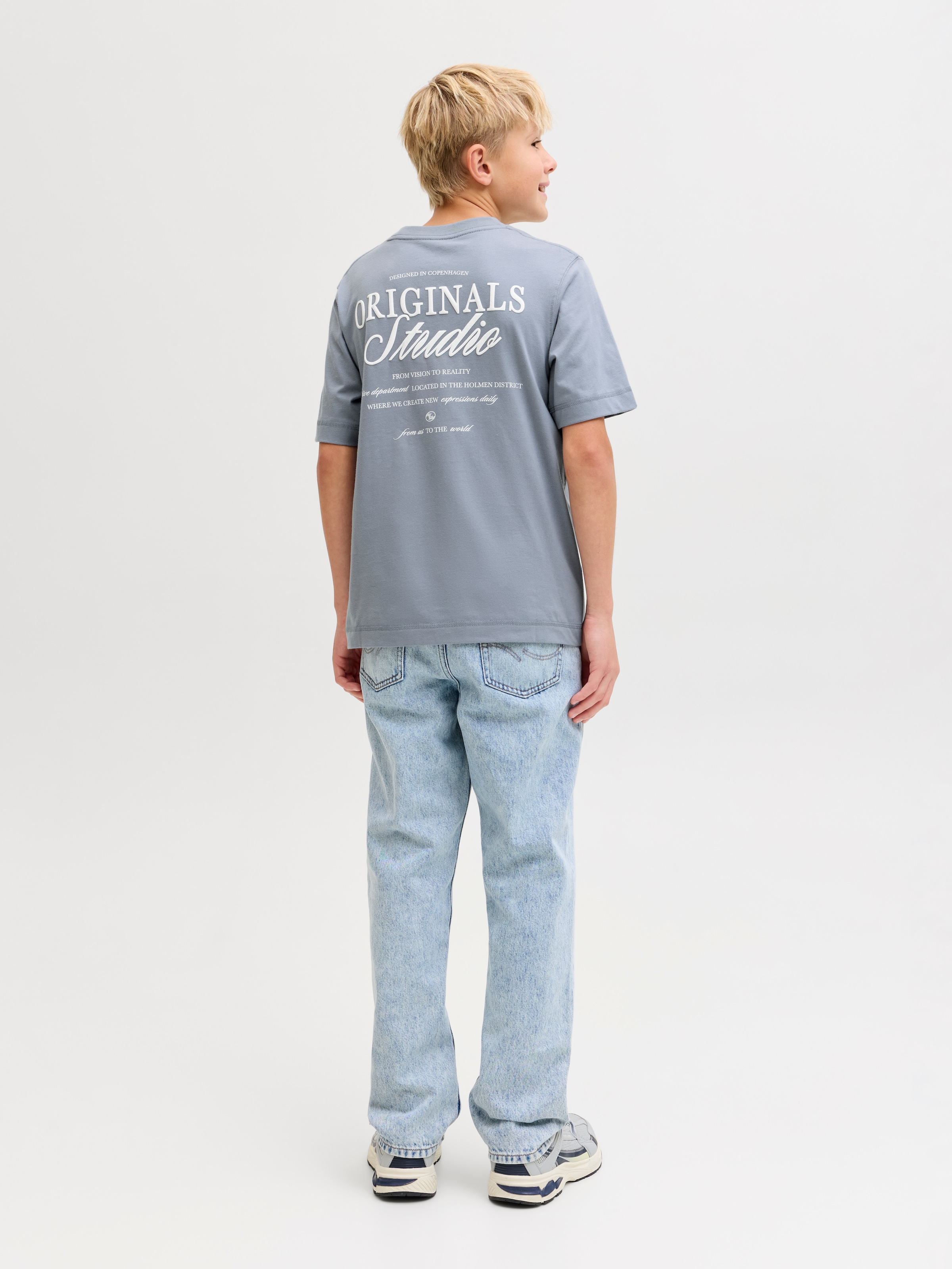 Jack & Jones Junior T-Shirt »JORNORREBRO TYPO TEE SS CREW NECK SN JNR«