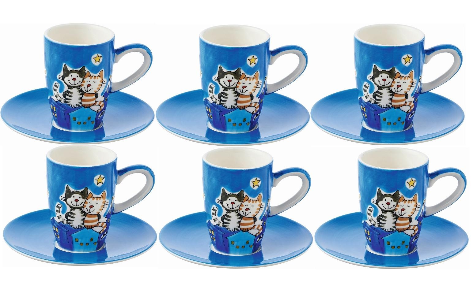 Image of Mila Espressotasse »Nachtkatzen 60 m«, (6 tlg.) bei Ackermann Versand Schweiz