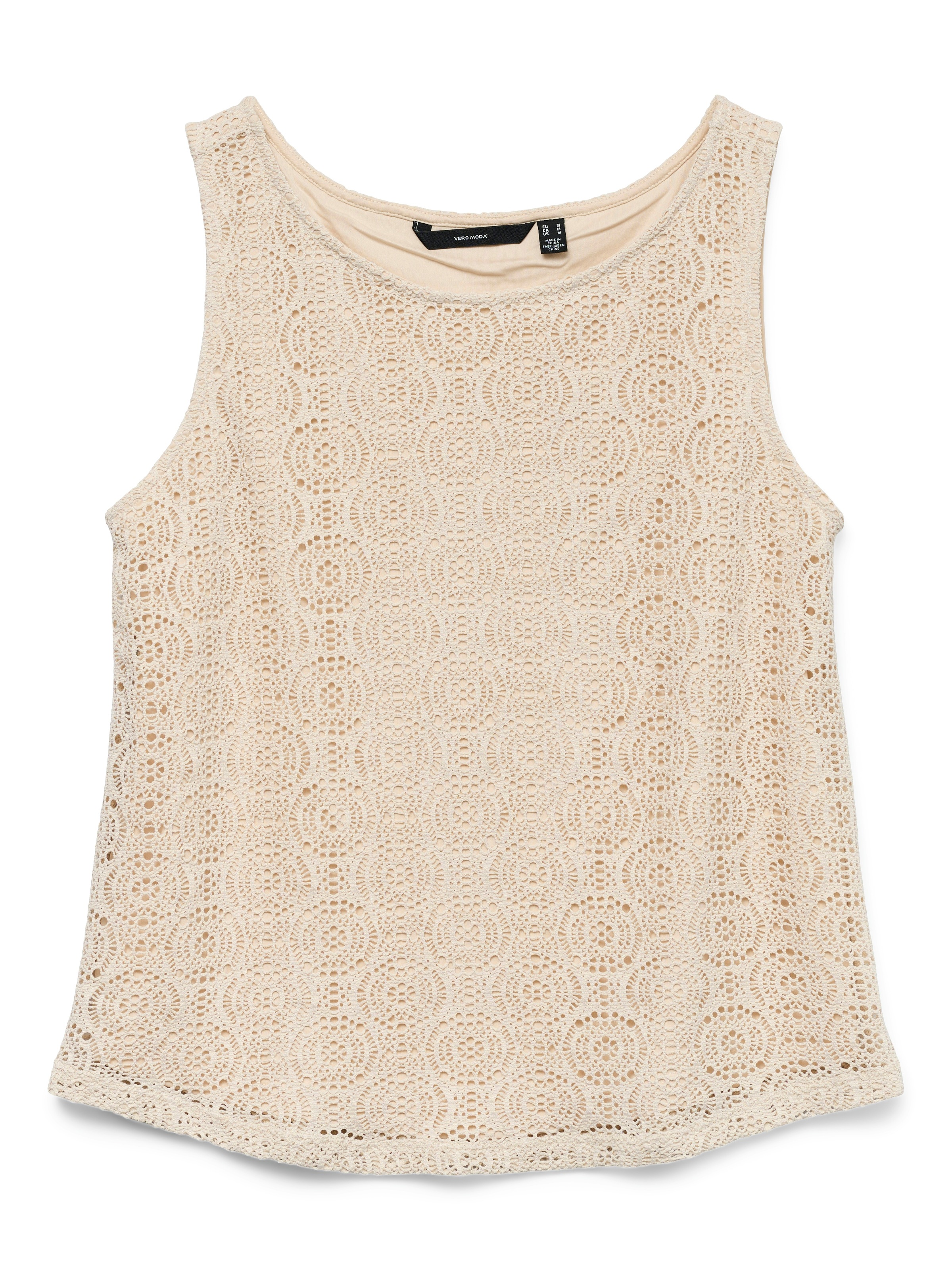 Vero Moda Spitzentop »VMMAYA TANK TOP JRS VO« Materialmix, regular fit