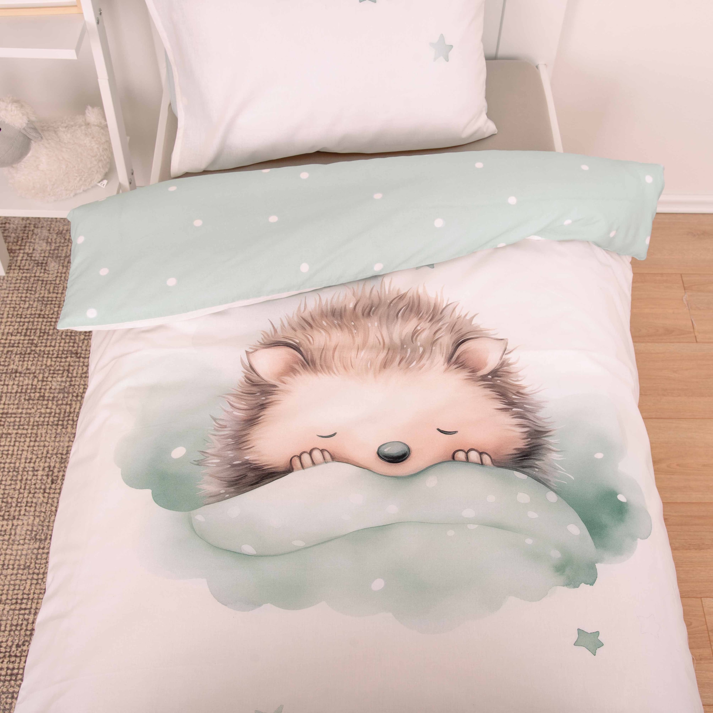 Baby Best Babybettwäsche »babybest Kleiner Igel« 2 Stk. Wendebettwäsche