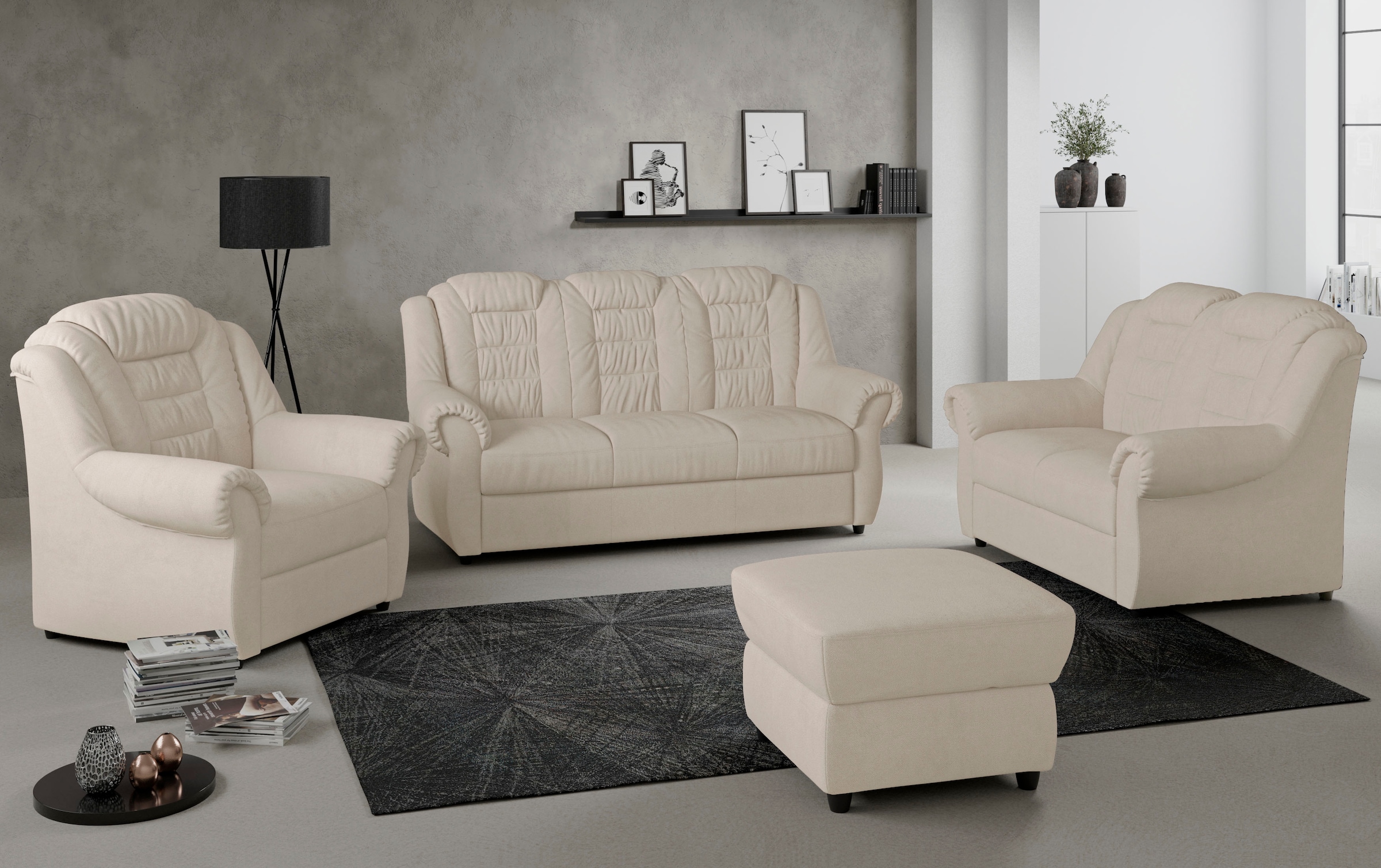 Home affaire 2-Sitzer »Boston«, Sofa mit hoher Rückenlehne